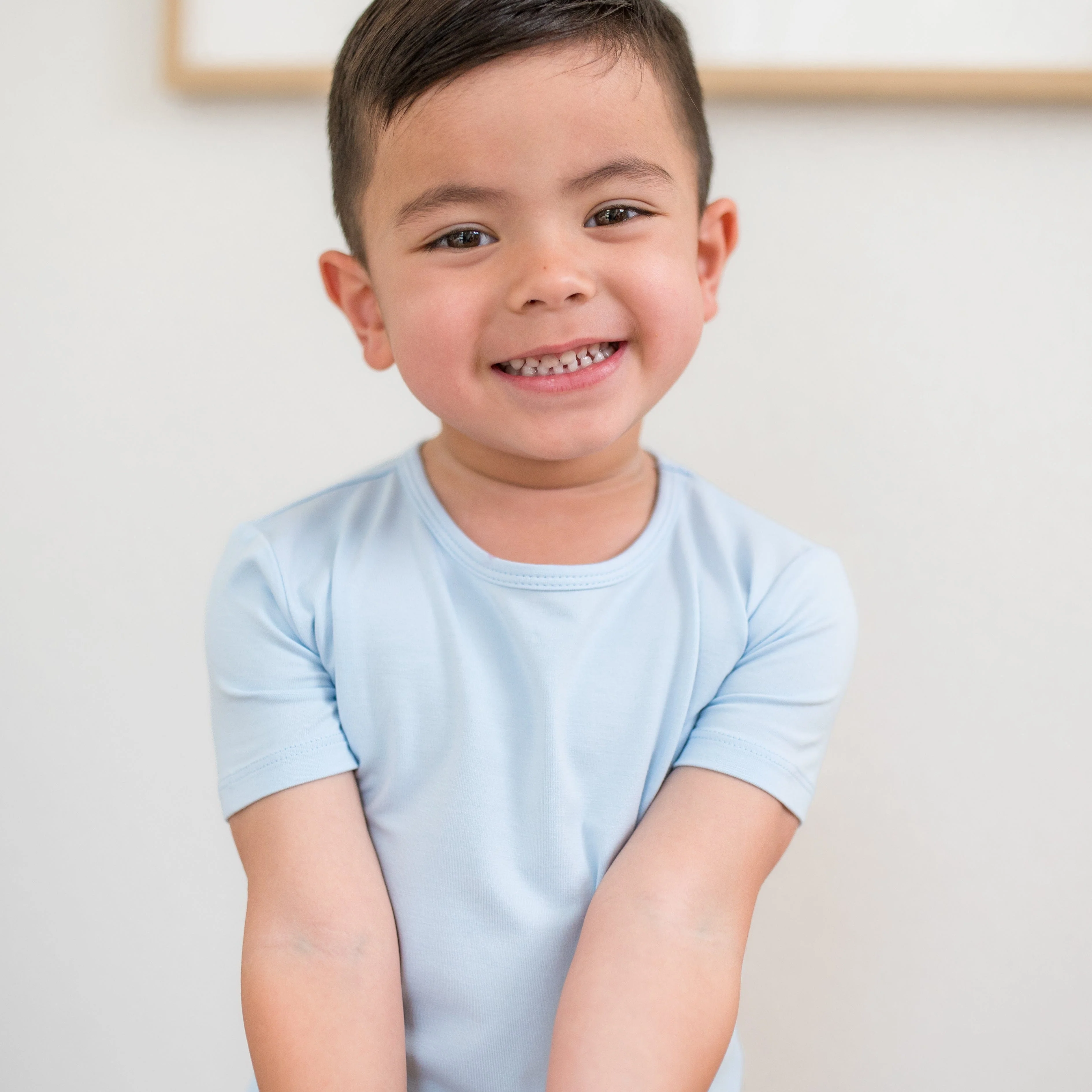 Short Sleeve Pajamas in Breeze - Image 3