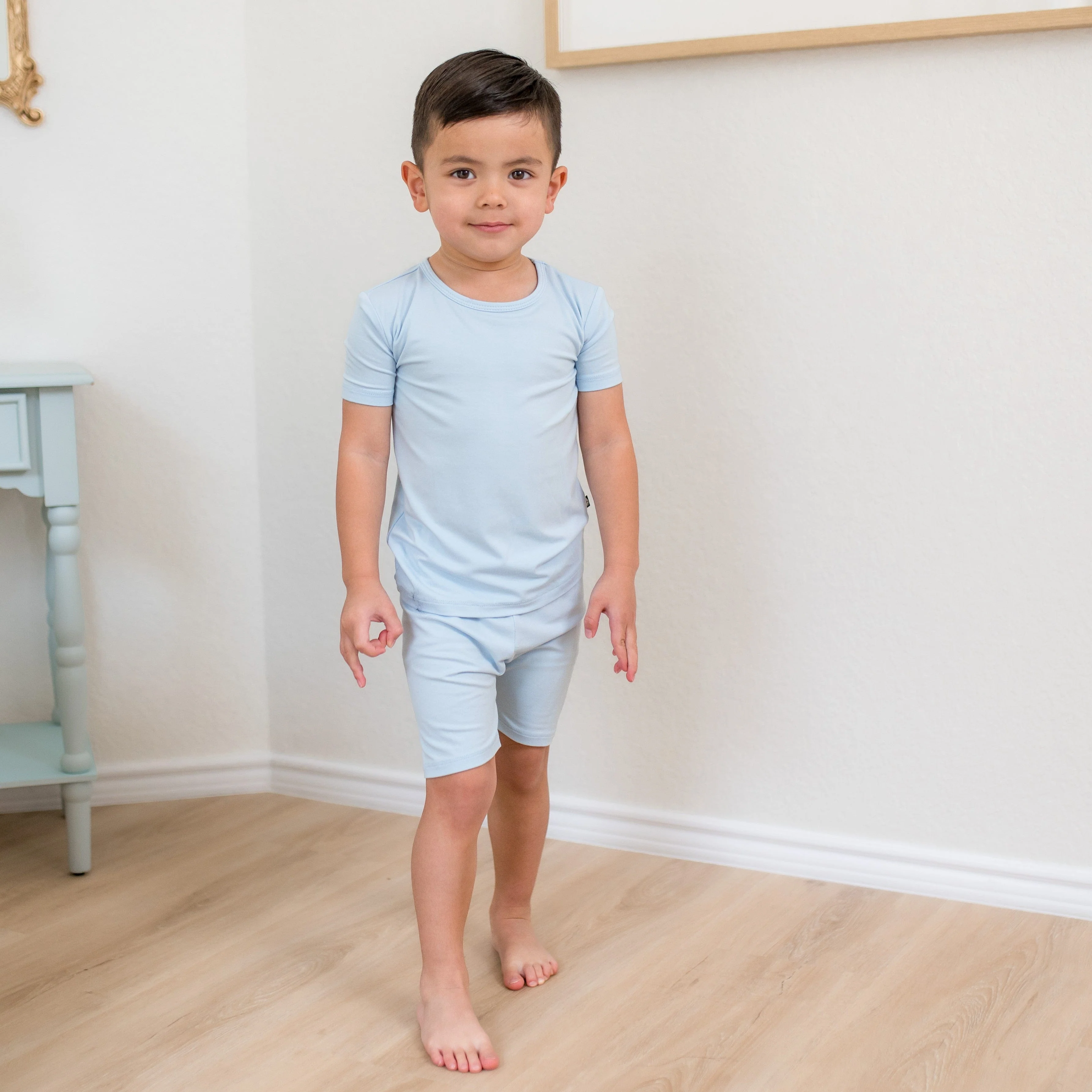 Short Sleeve Pajamas in Breeze - Image 6