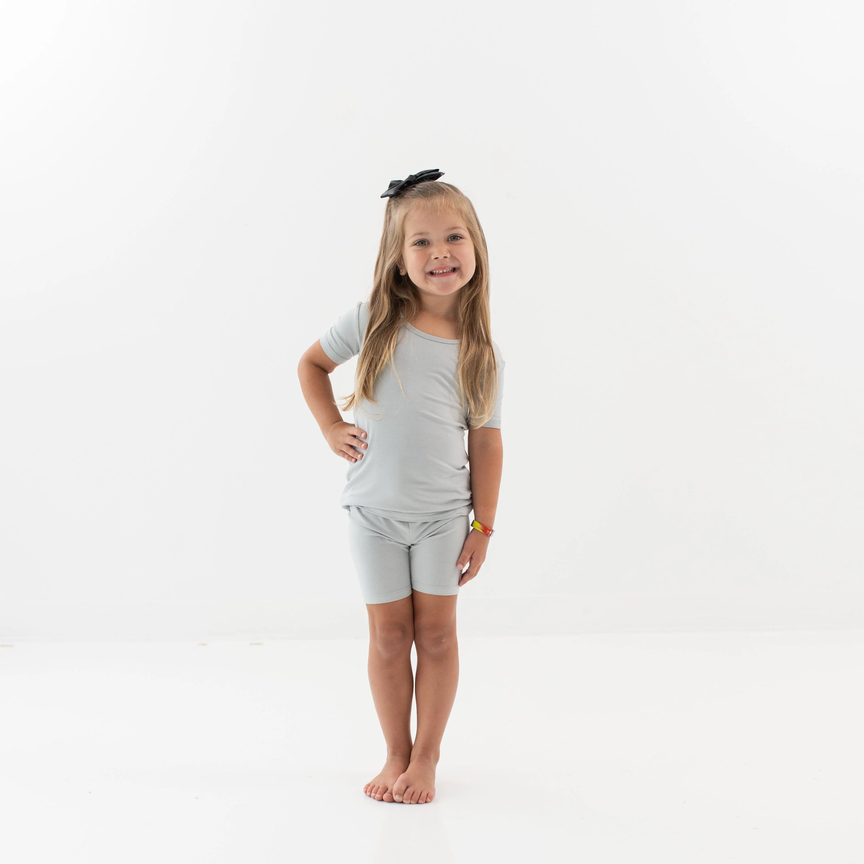 Short Sleeve Pajamas in Storm - Image 3