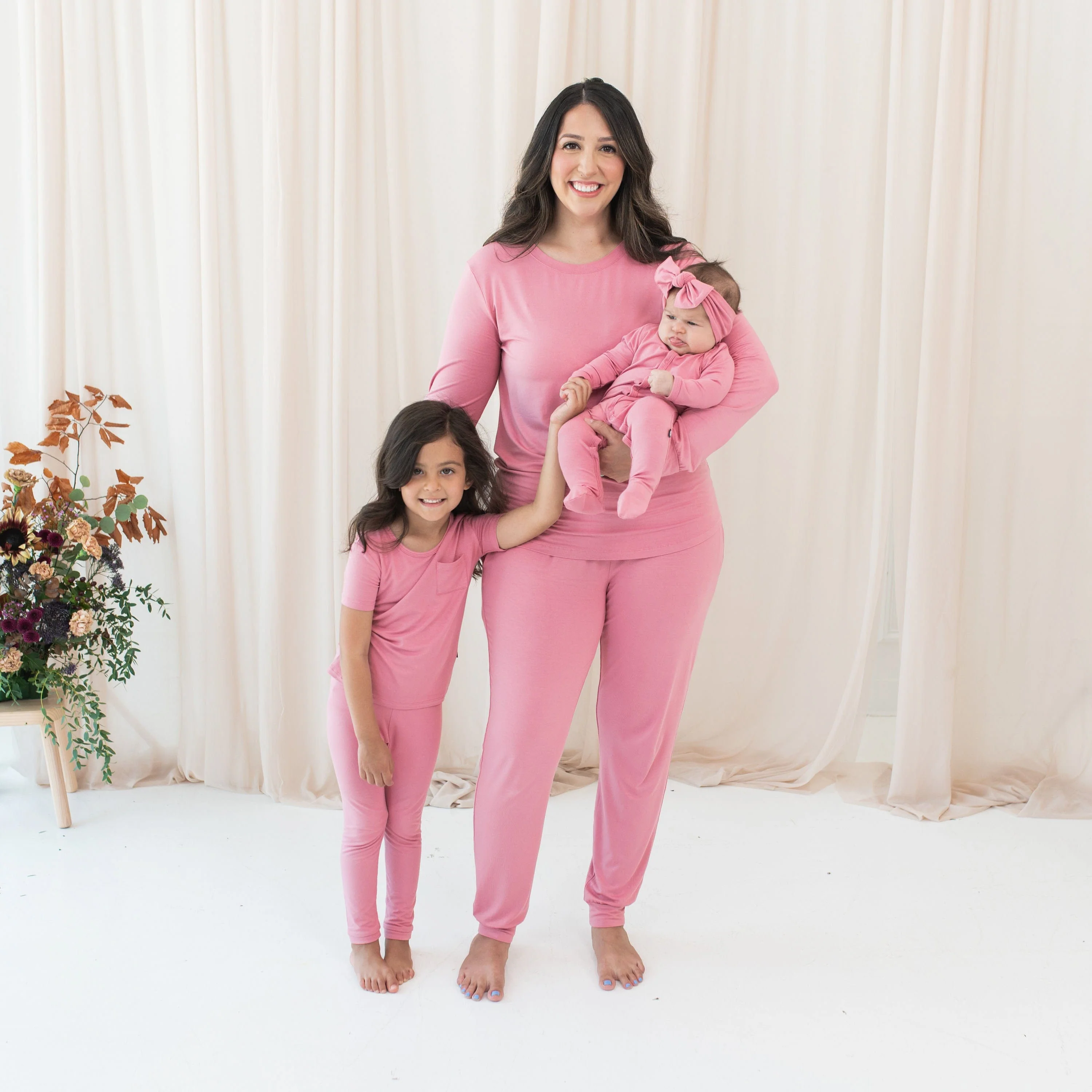 Women's Jogger Pajama Set in Apple Blossom - Image 5