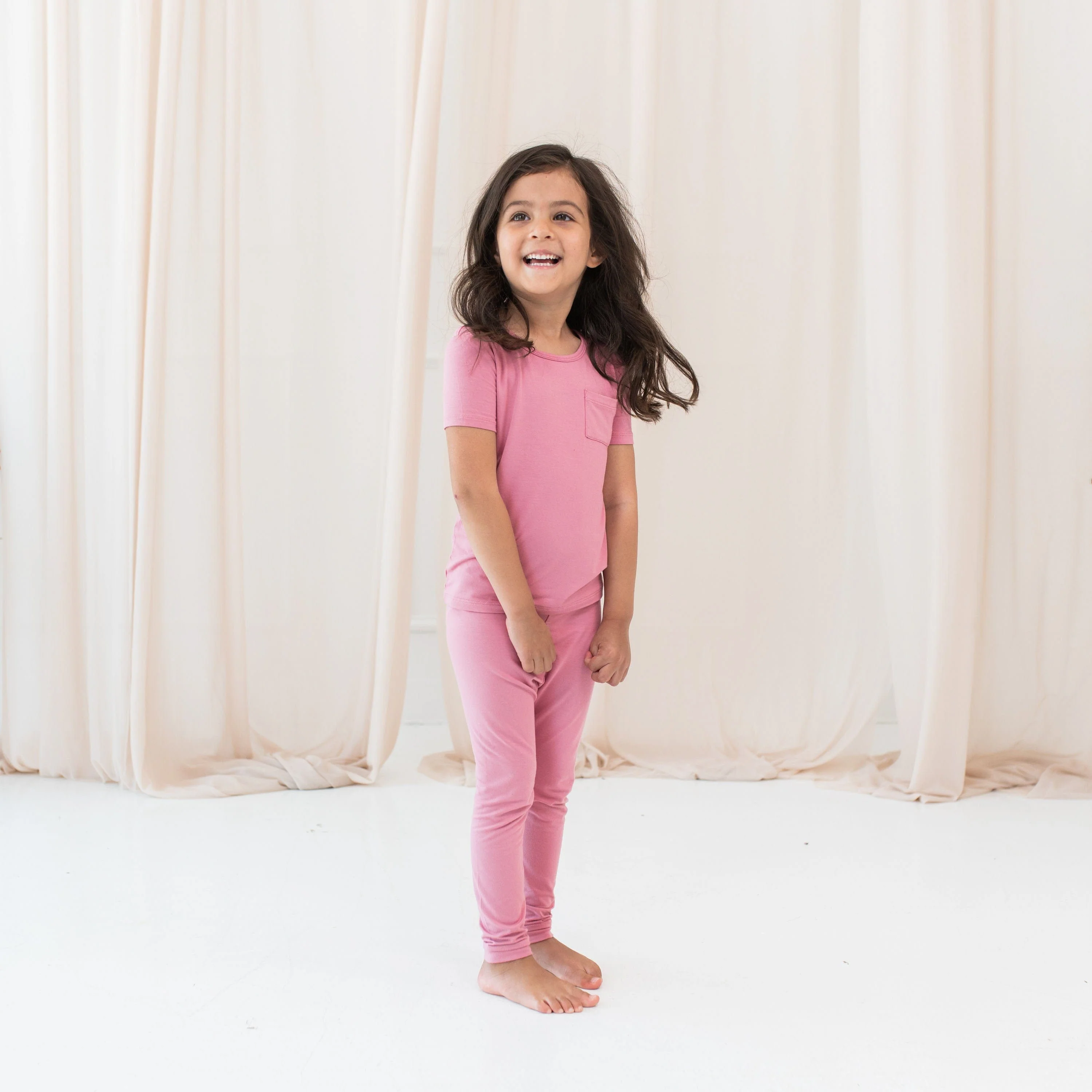 Short Sleeve with Pants Pajamas in Apple Blossom - Image 4