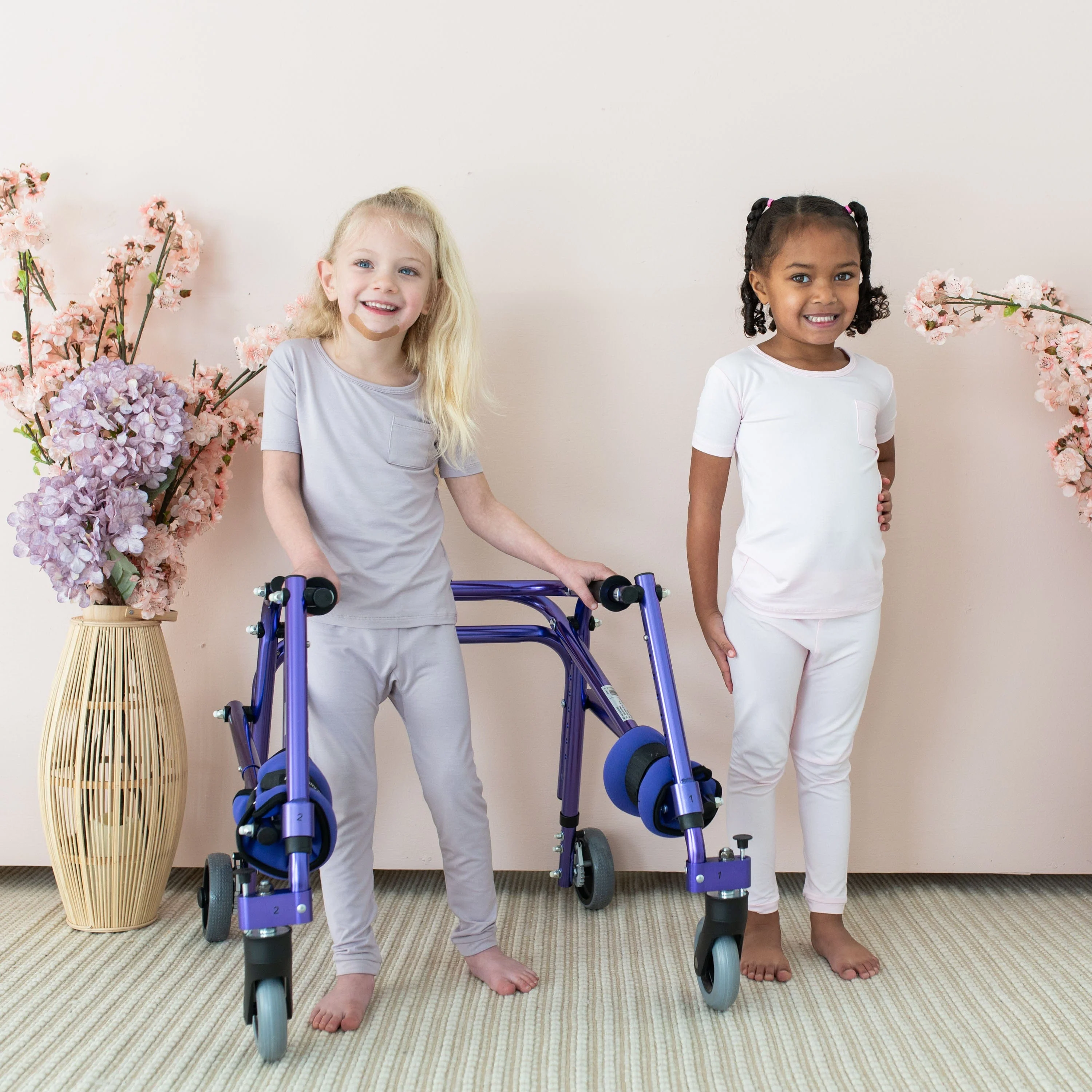 Short Sleeve with Pants Pajamas in Sakura - Image 3