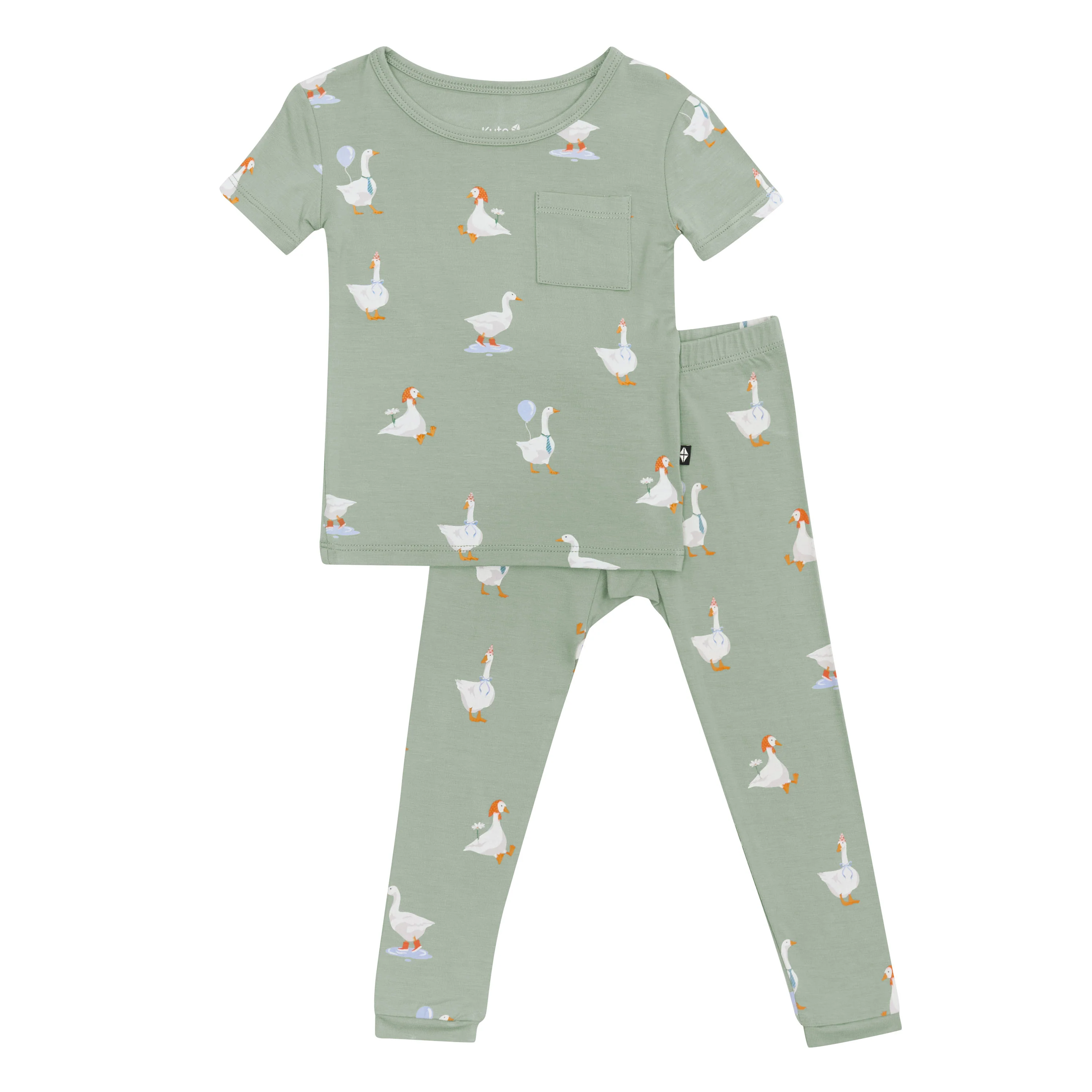 Short Sleeve with Pants Pajamas in Silly Goose - Image 2