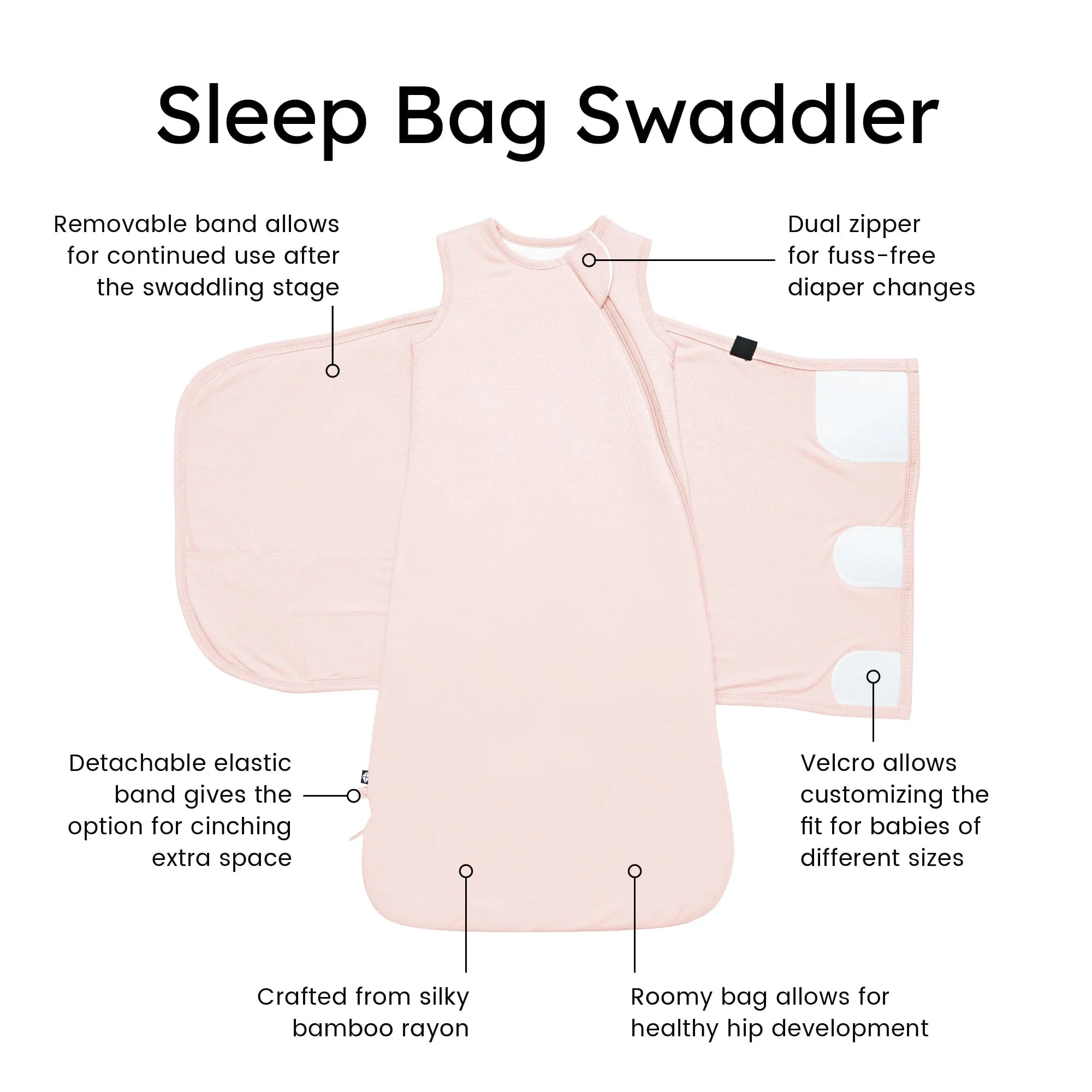 Sleep Bag Swaddler in Blush 1.0 - Image 8