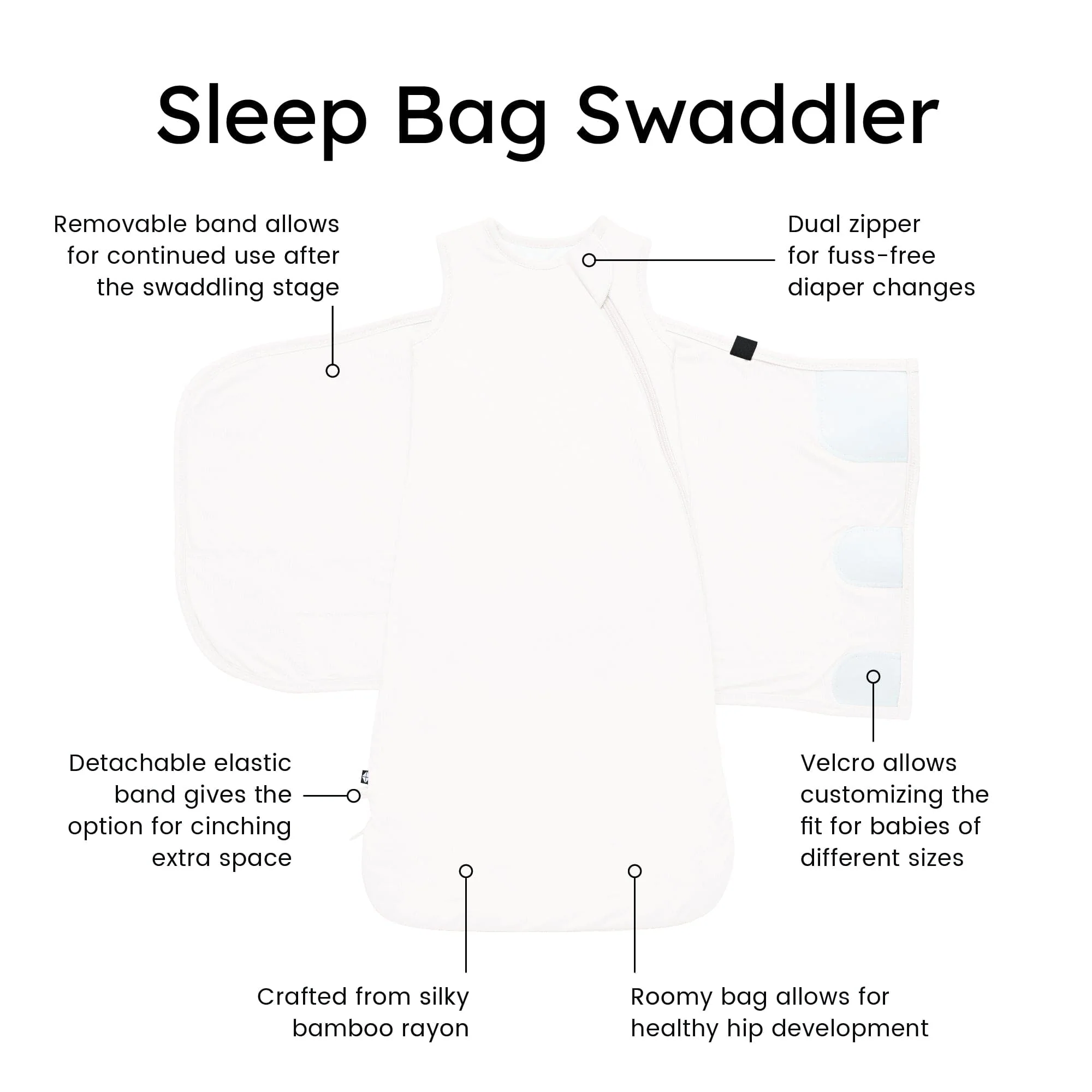 Sleep Bag Swaddler in Cloud 1.0 - Image 9
