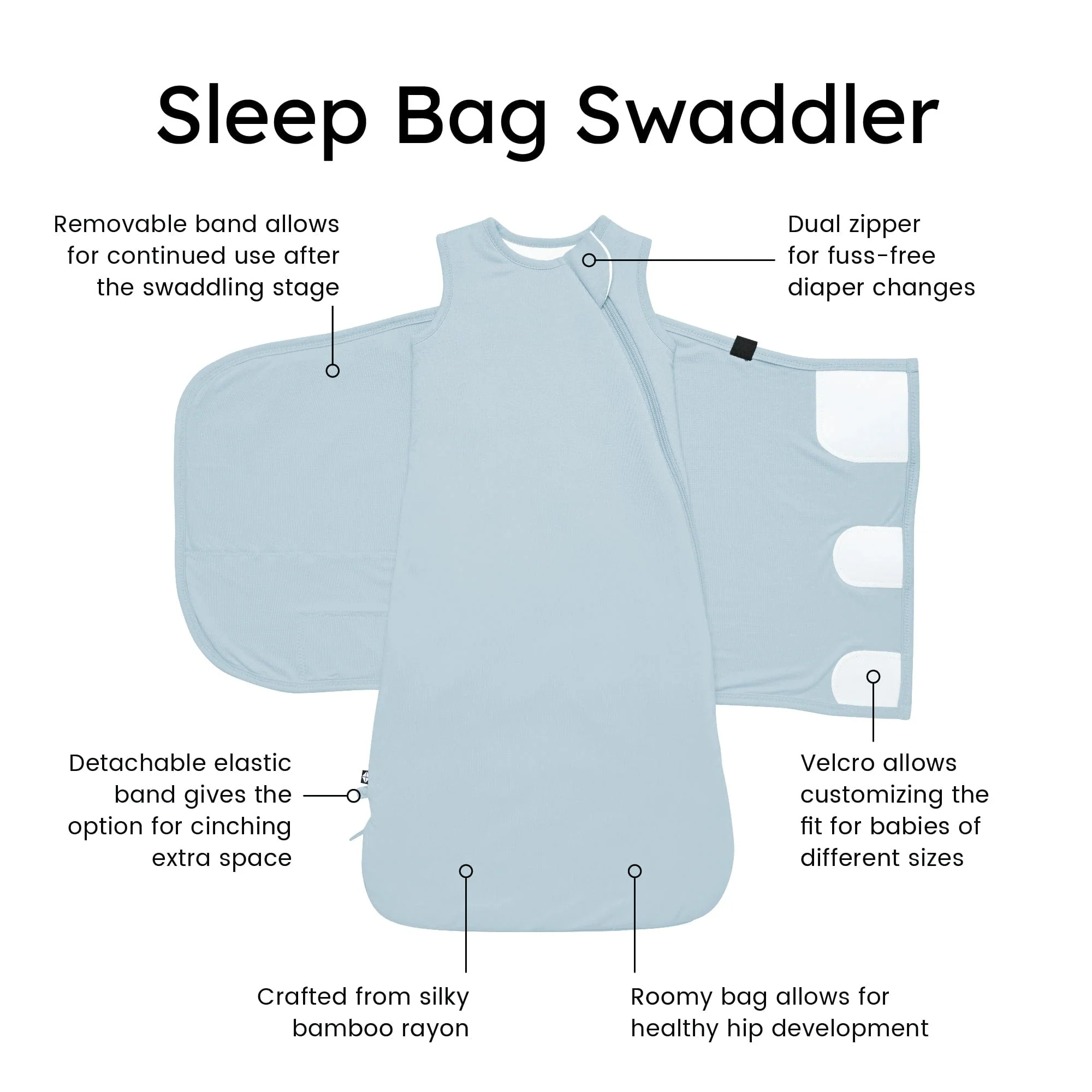 Sleep Bag Swaddler in Fog 1.0 - Image 7