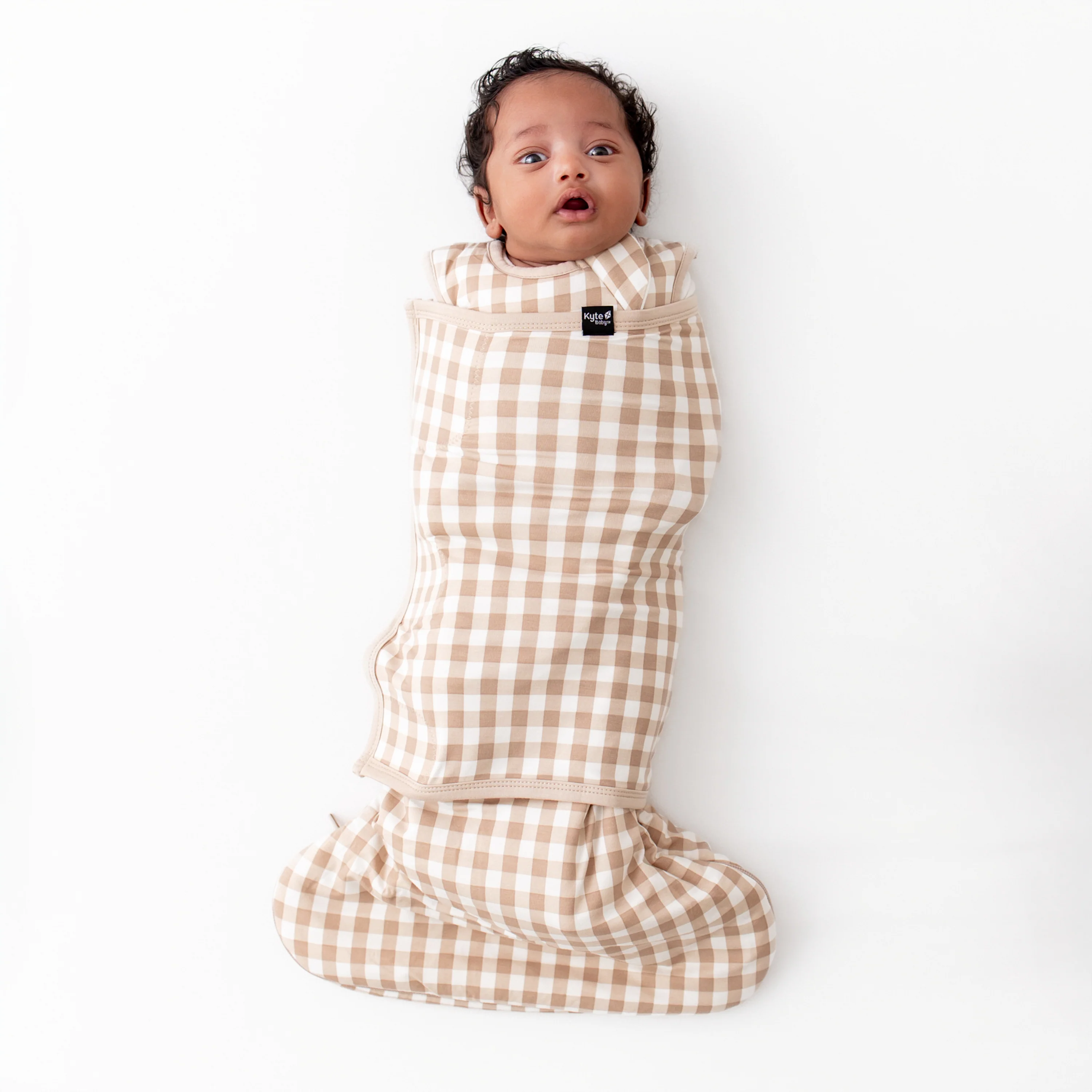 Sleep Bag Swaddler in Gingham Bisque 1.0 - Image 3