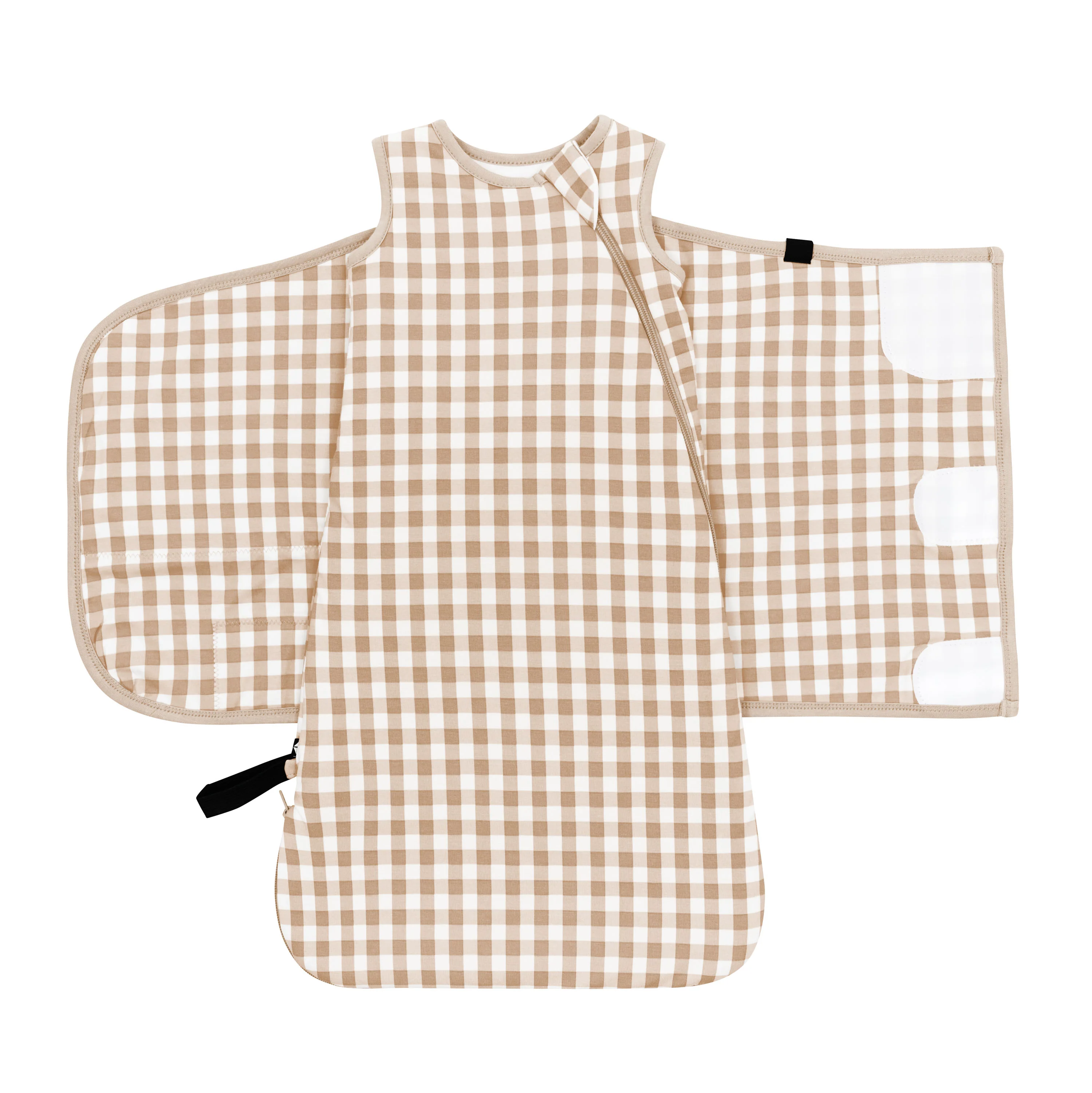 Sleep Bag Swaddler in Gingham Bisque 1.0 - Image 4