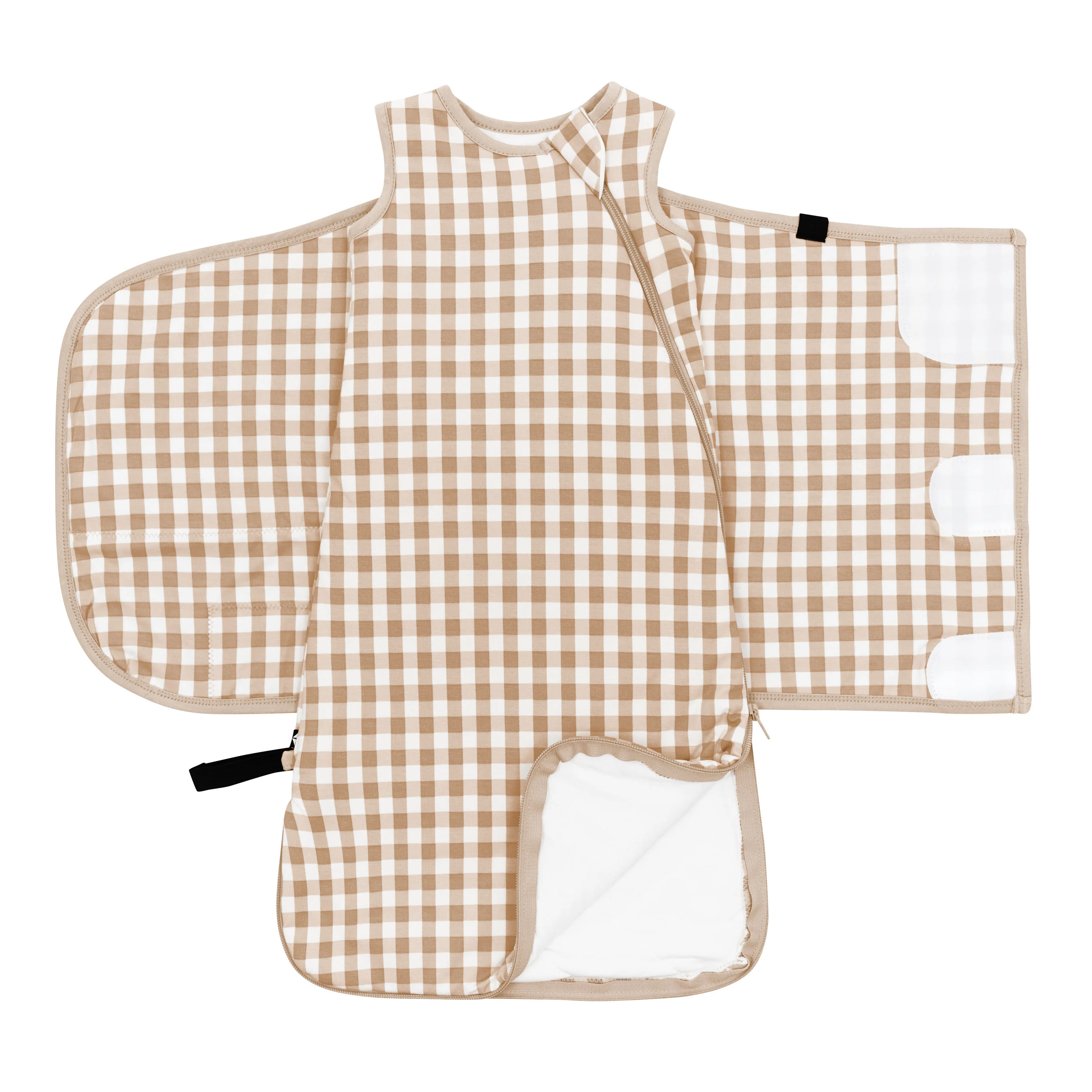 Sleep Bag Swaddler in Gingham Bisque 1.0 - Image 5