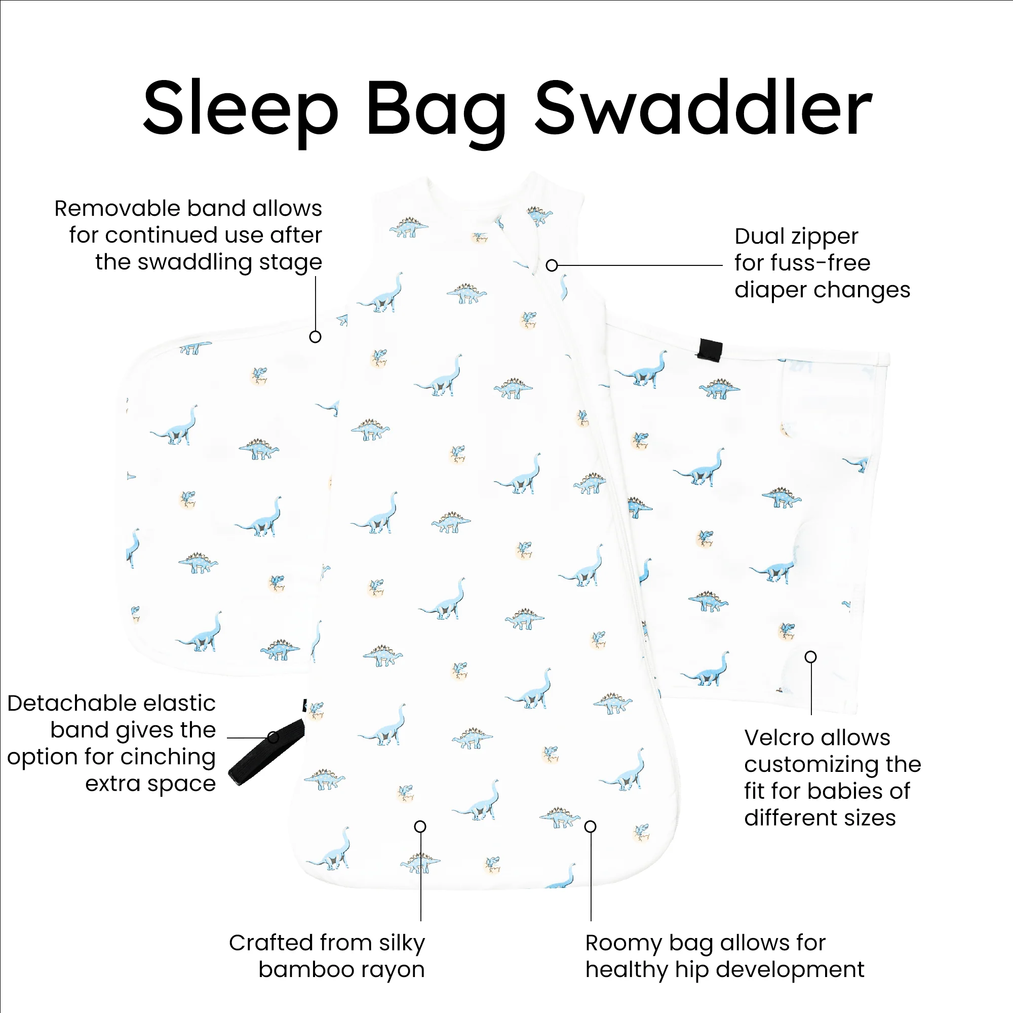 Sleep Bag Swaddler in Jurassic 1.0 - Image 7