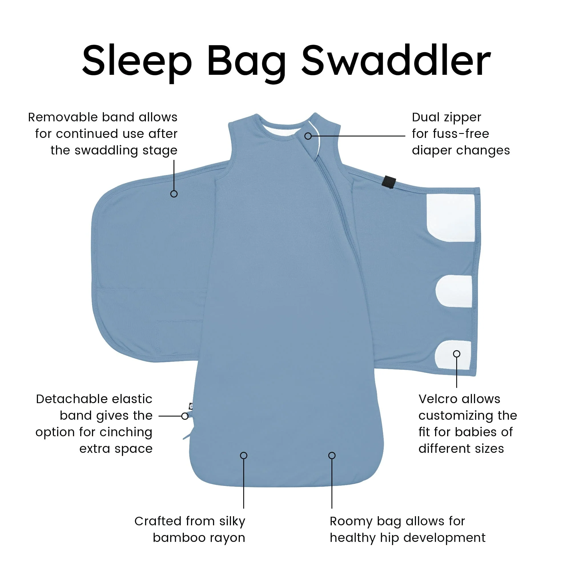 Sleep Bag Swaddler in Slate 1.0 - Image 10