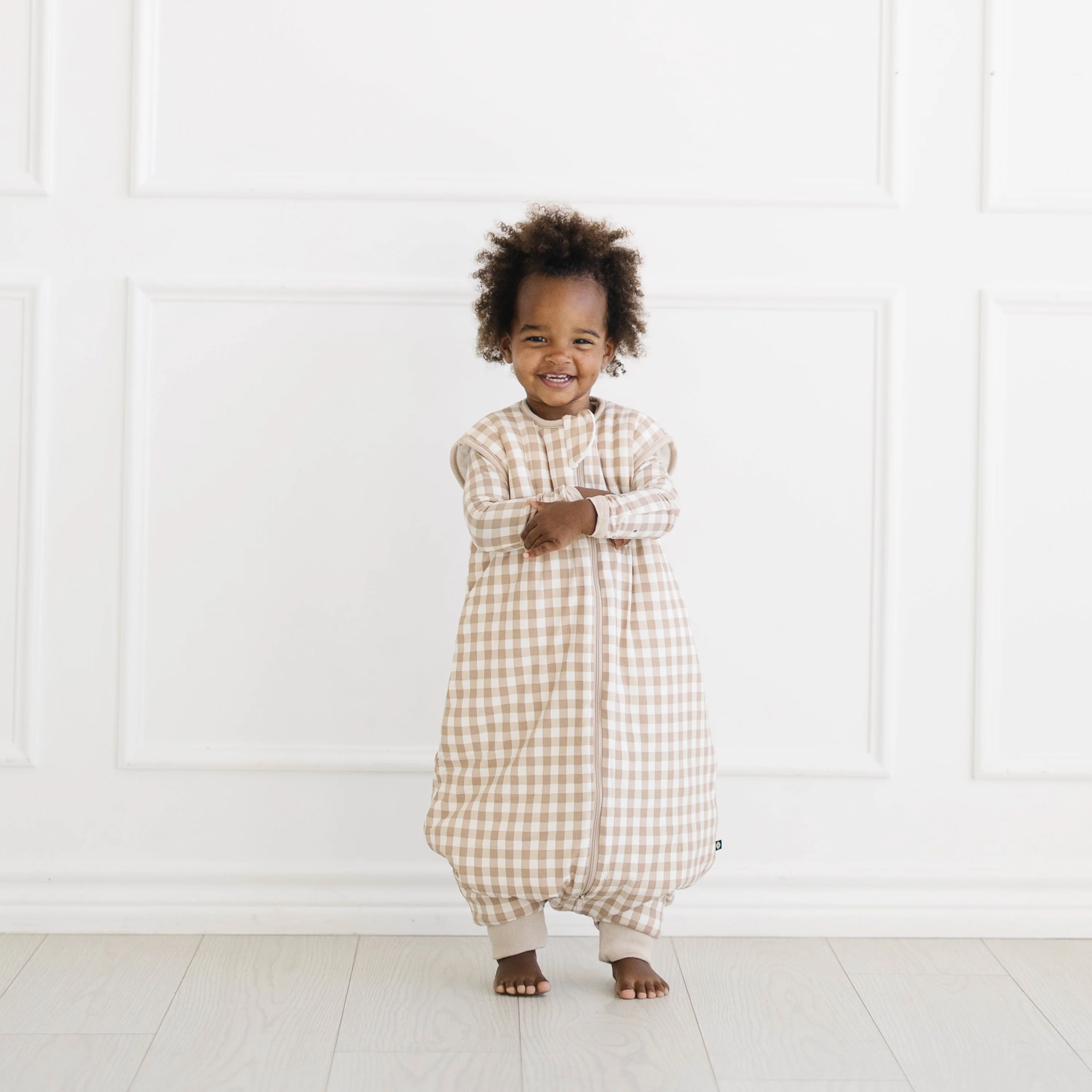 Sleep Bag Walker in Gingham Bisque 2.5 - Image 3