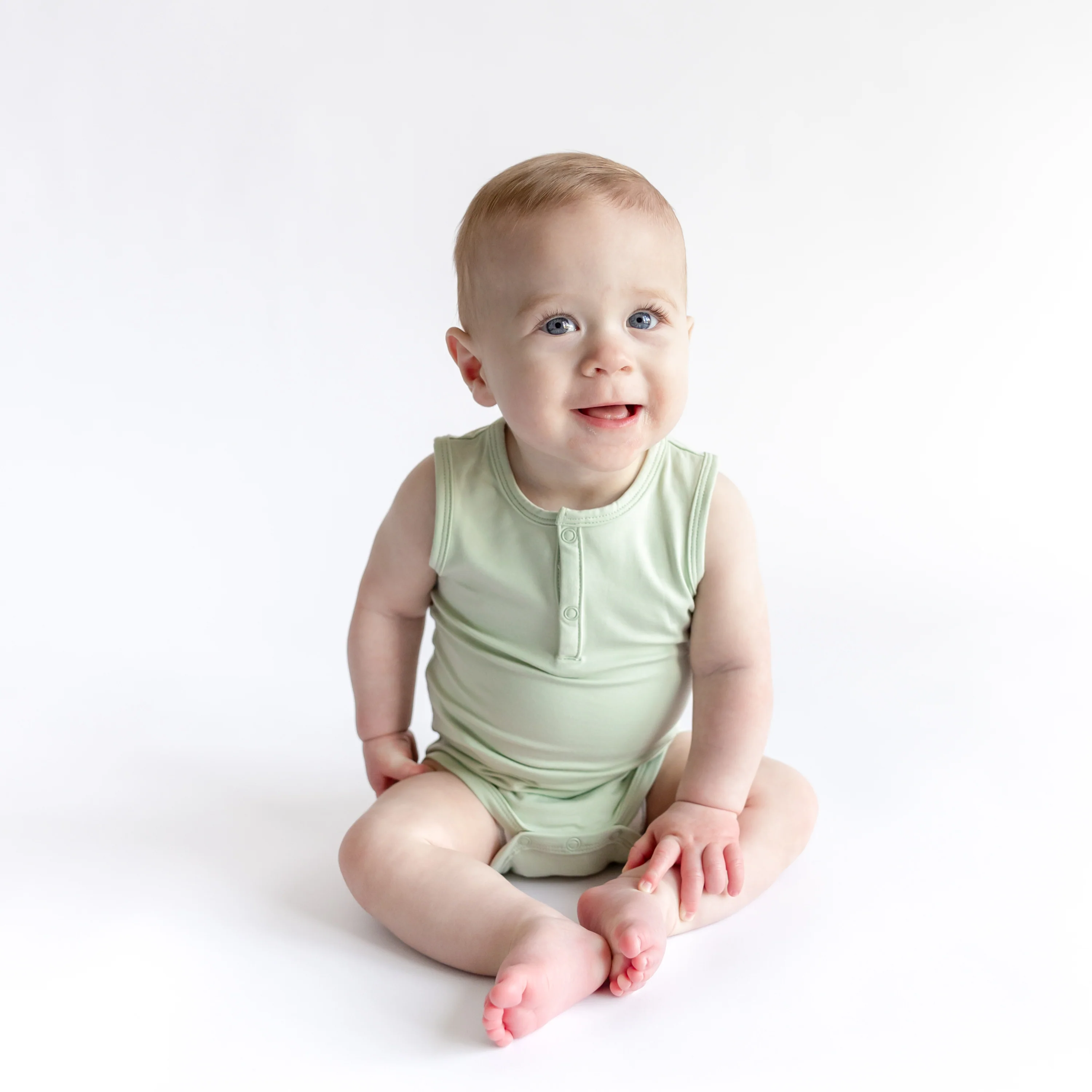 Sleeveless Bodysuit in Basil - Image 3