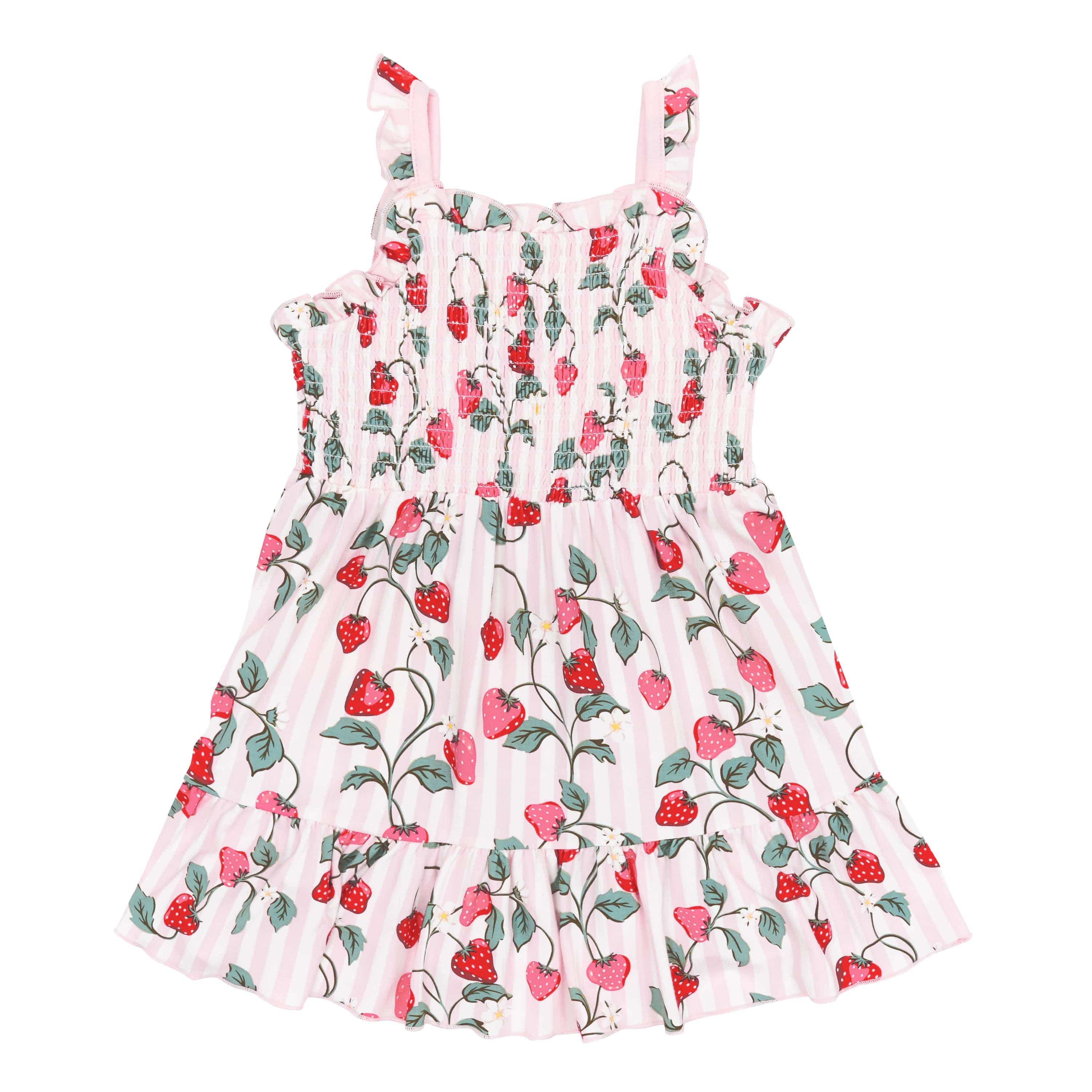 Smocked Dress in Strawberry Fields - Image 2