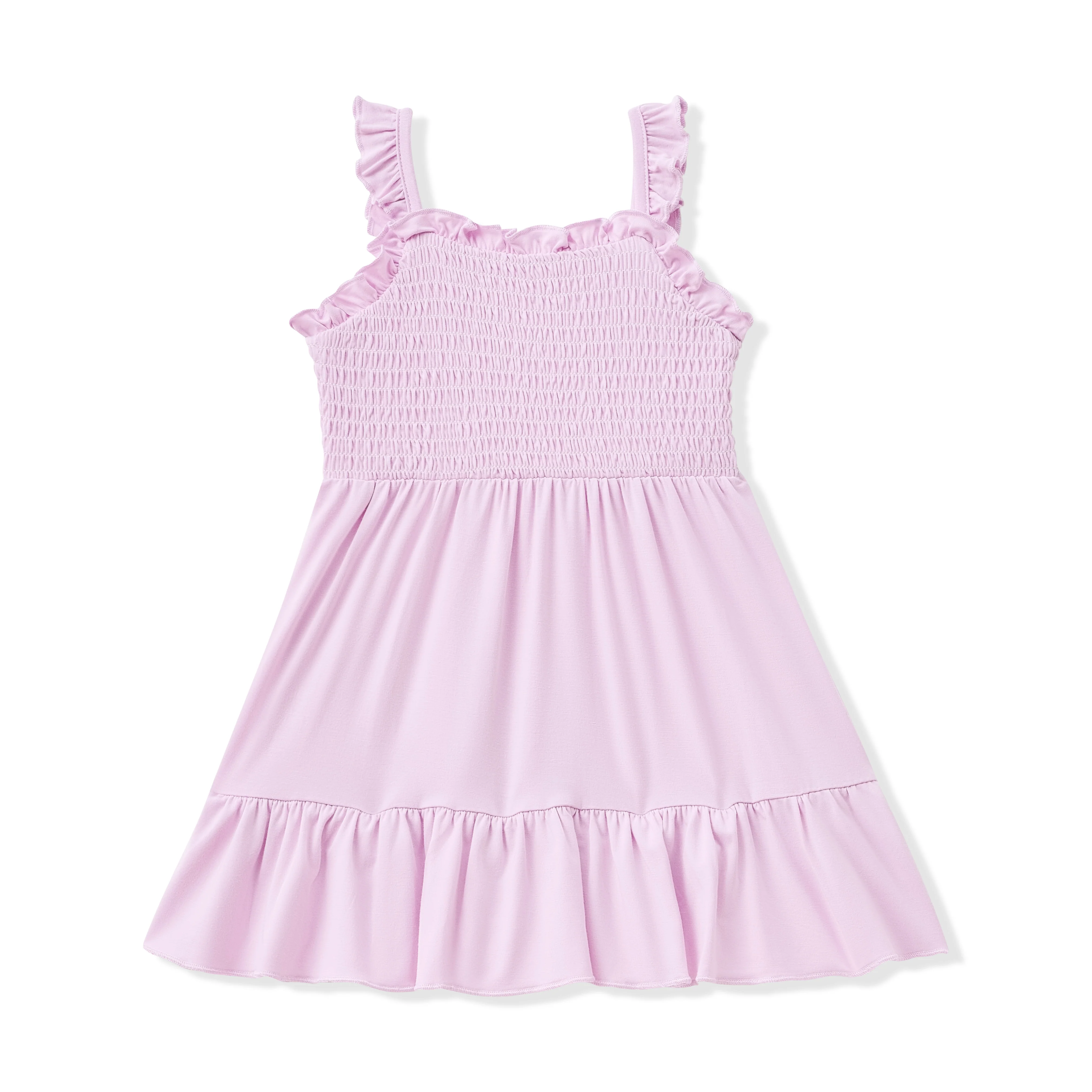 Smocked Dress in Thistle - Image 2