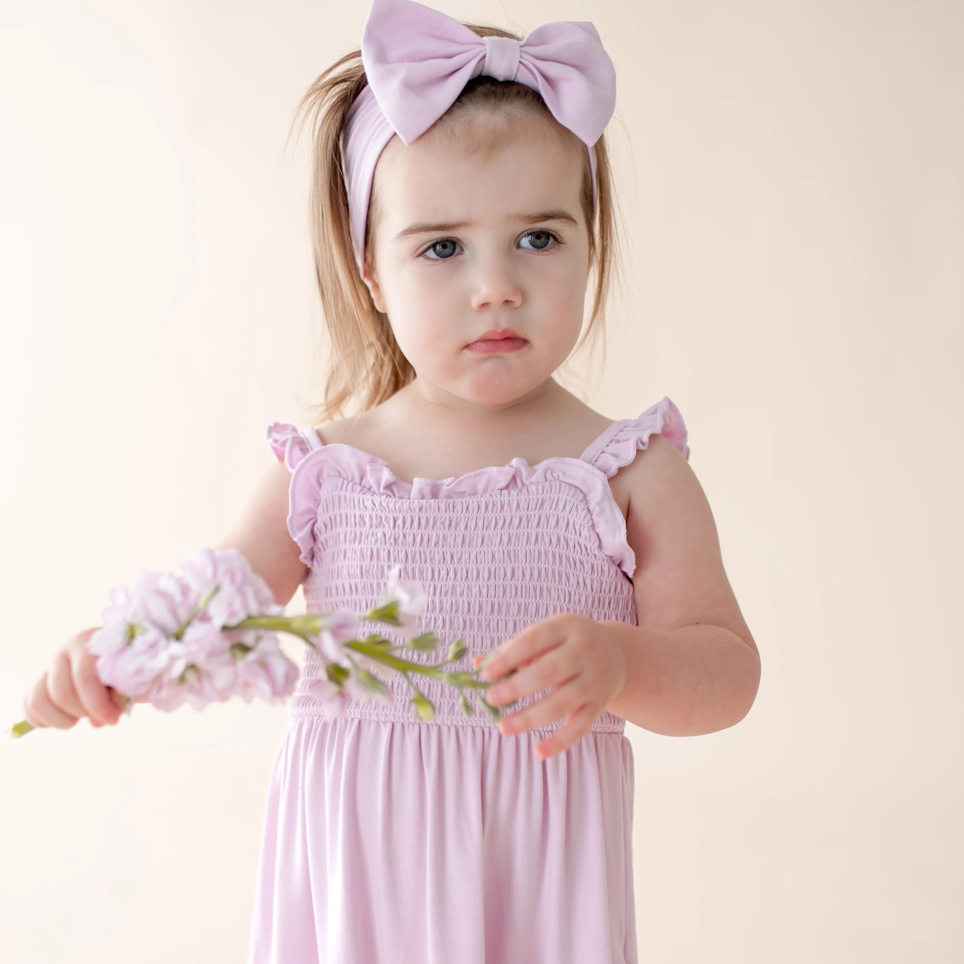 Smocked Dress in Thistle - Image 4