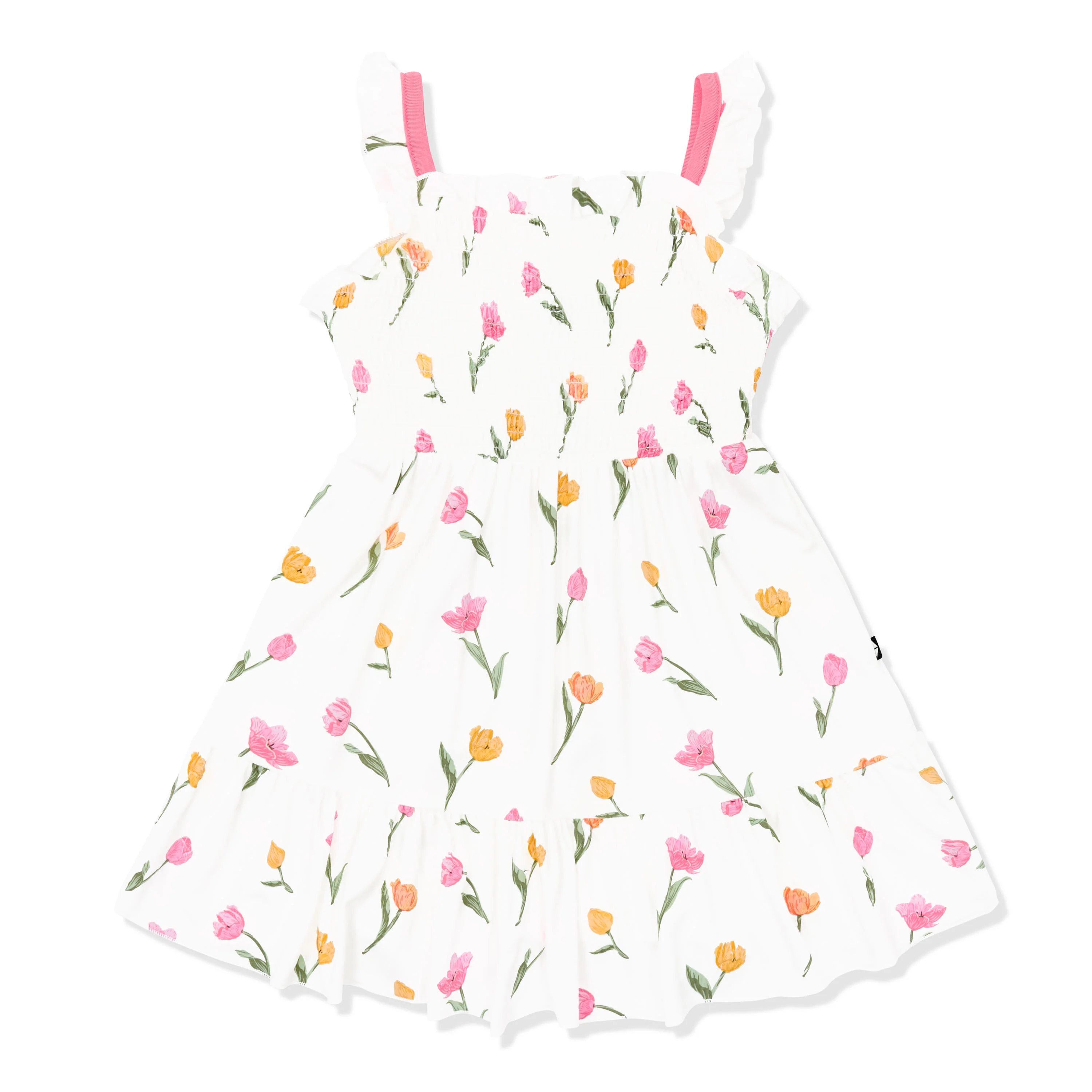 Smocked Dress in Tulip - Image 2