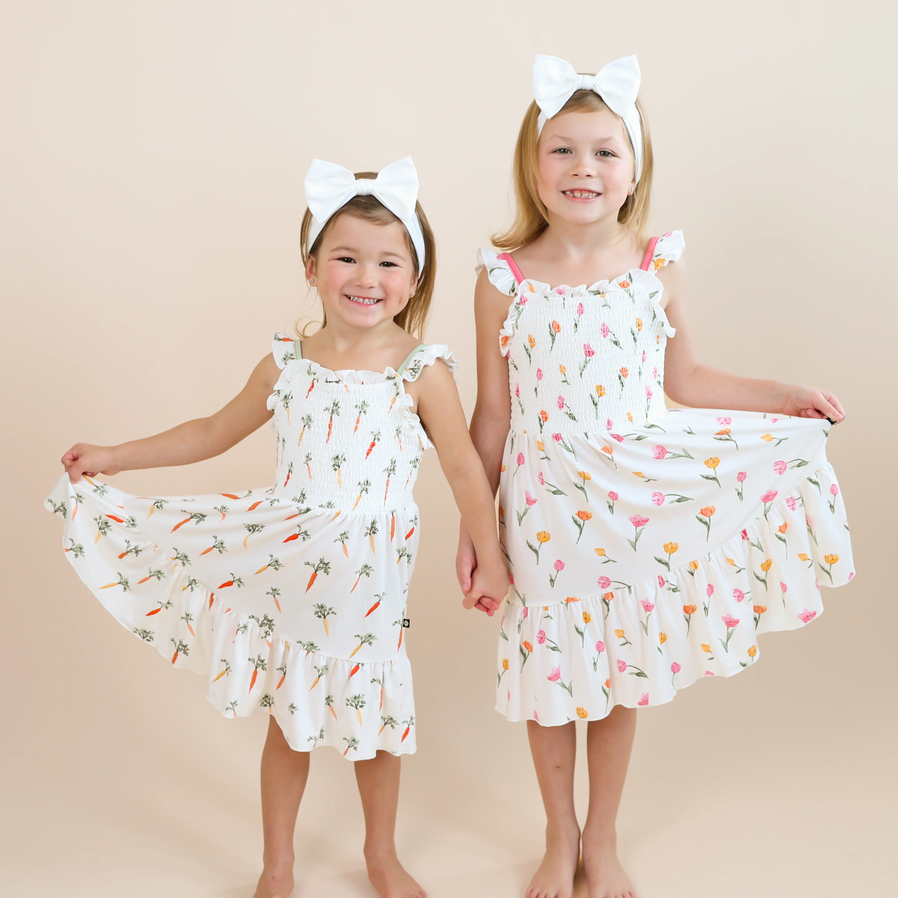 Smocked Dress in Tulip - Image 4