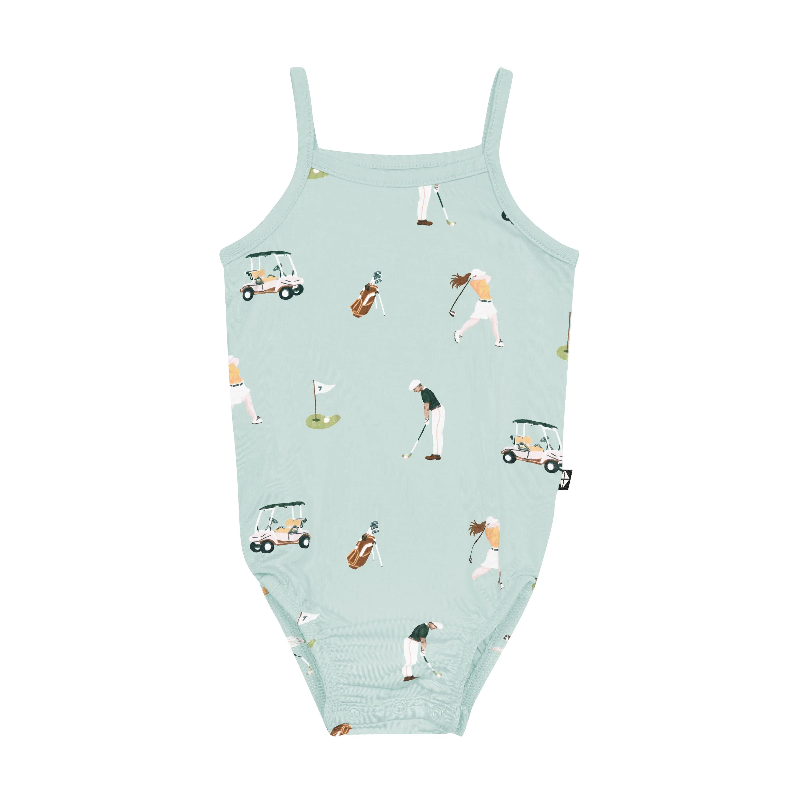 Spaghetti Strap Leotard in Golf - Image 2