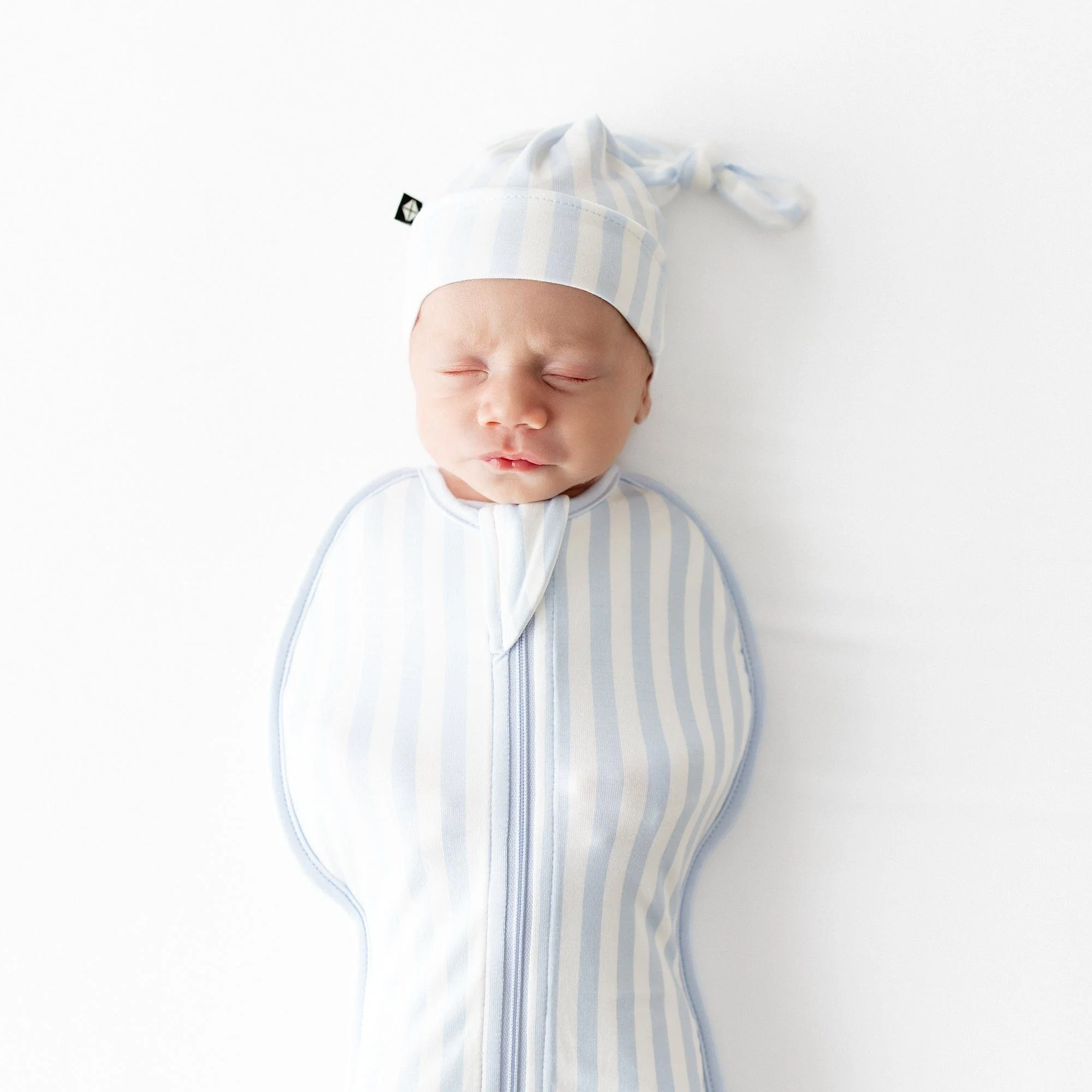 Swaddle Bag in Small Mist Stripe 0.5 - Image 3