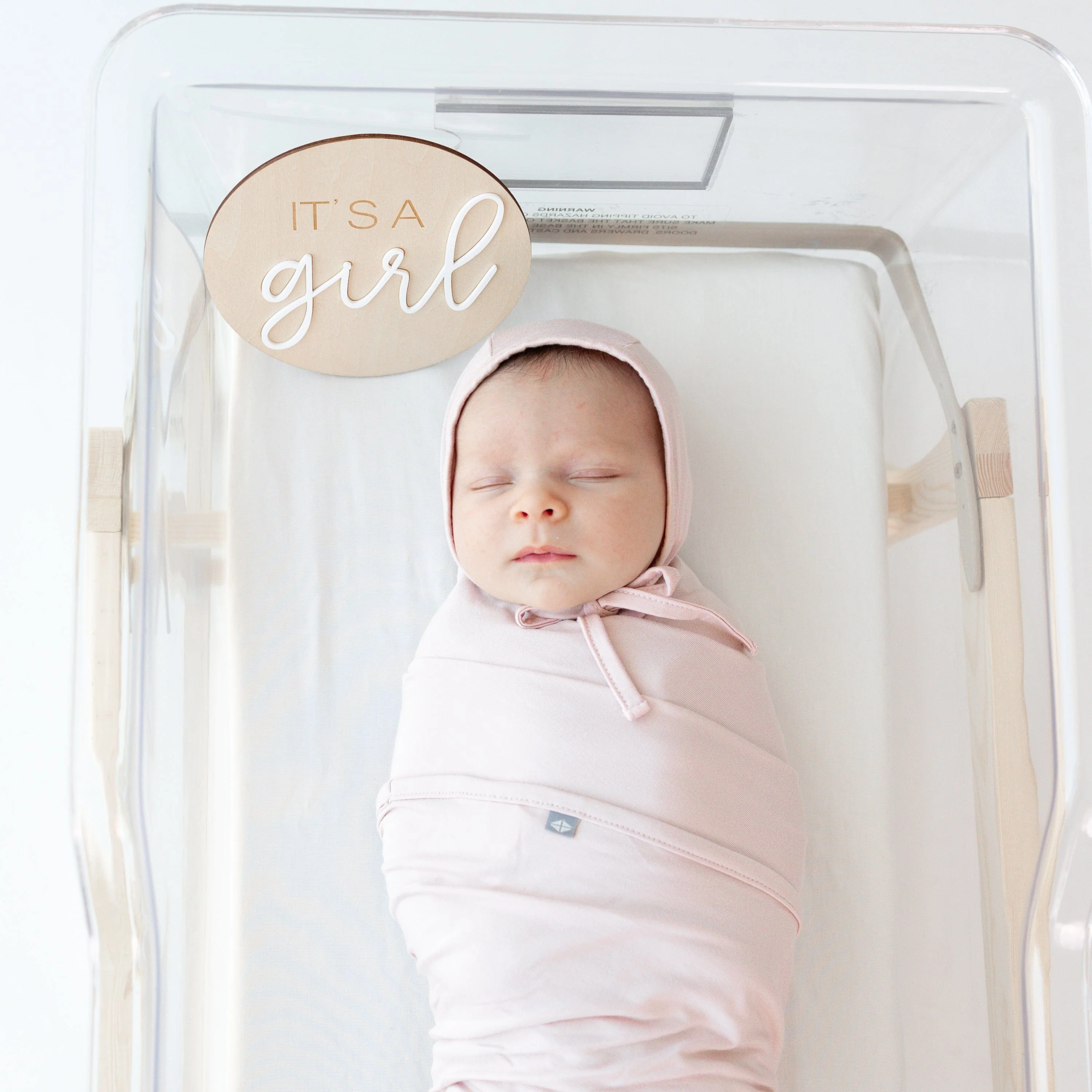 Swaddle Blanket in Blush - Image 2