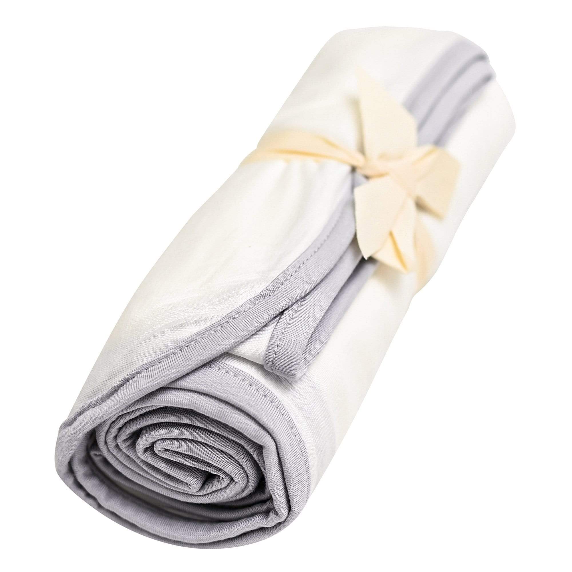 Swaddle Blanket in Cloud with Storm Trim - Image 2