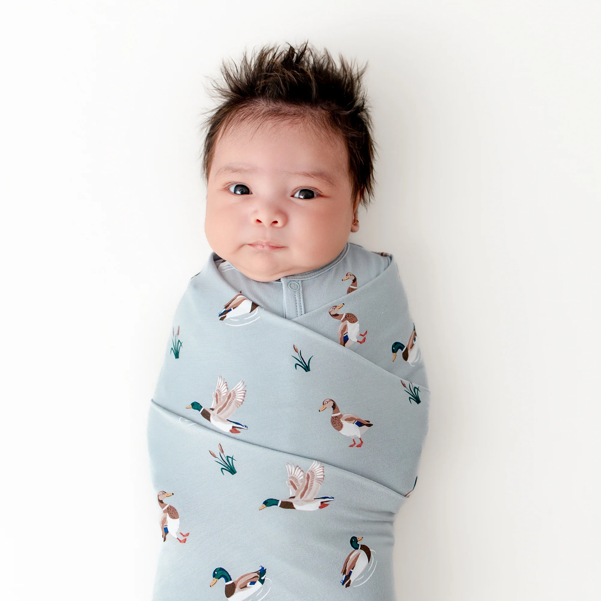 Swaddle Blanket in Mallard Duck - Image 3