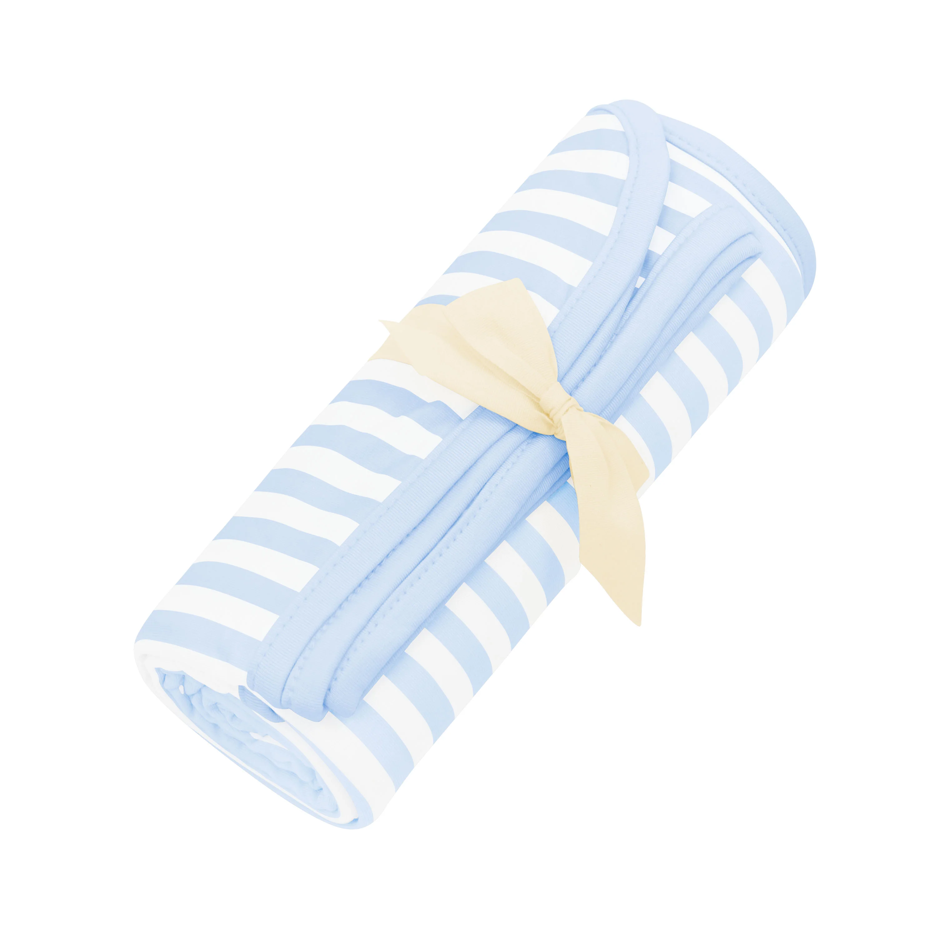 Swaddle Blanket in Small Mist Stripe - Image 2