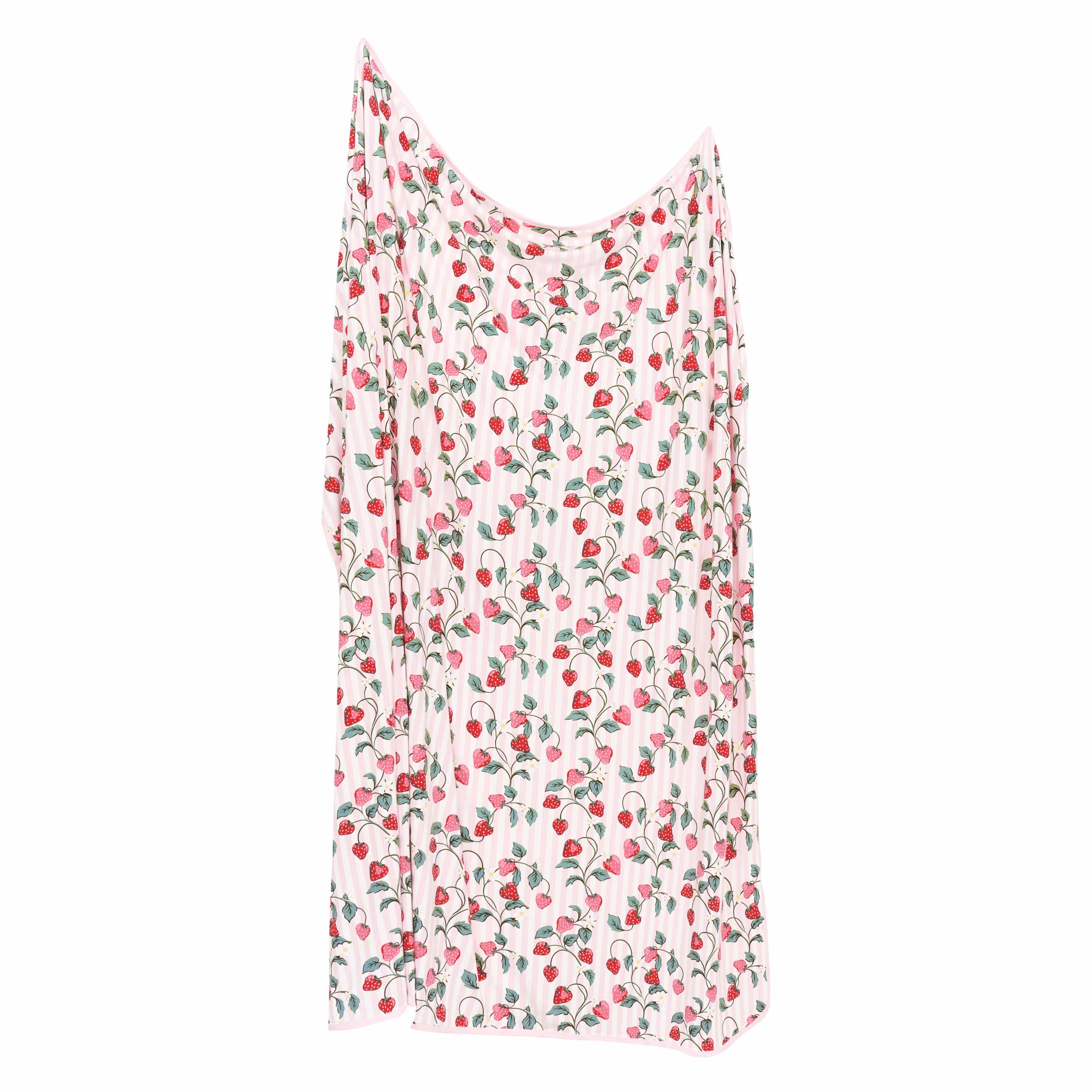 Swaddle Blanket in Strawberry Fields - Image 2