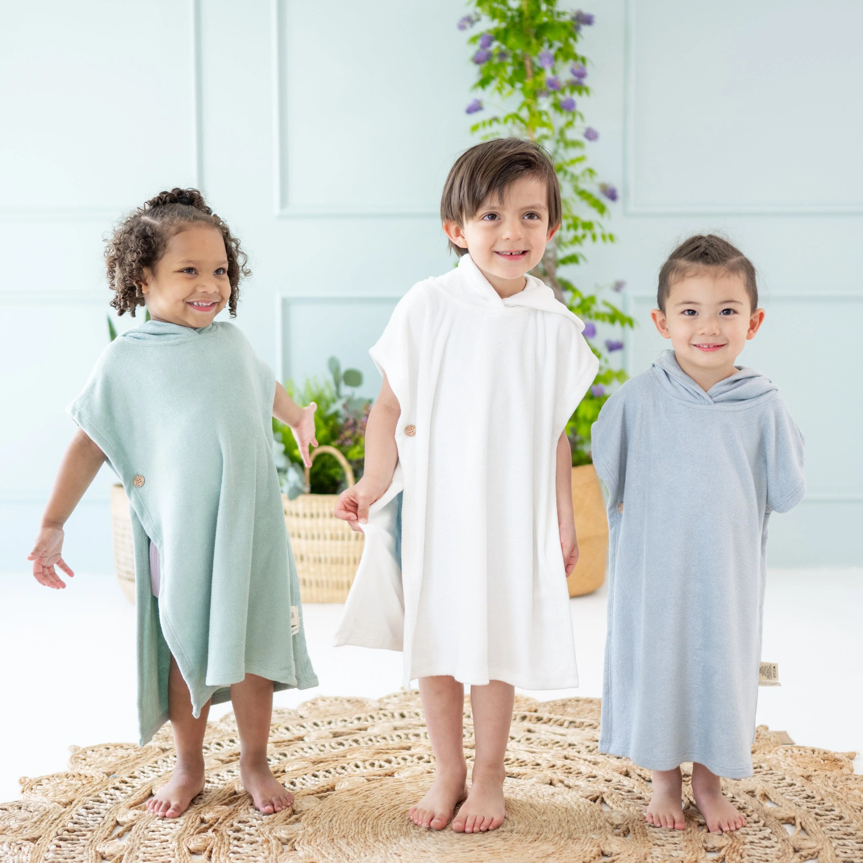 Swim Poncho in Cloud - Image 3