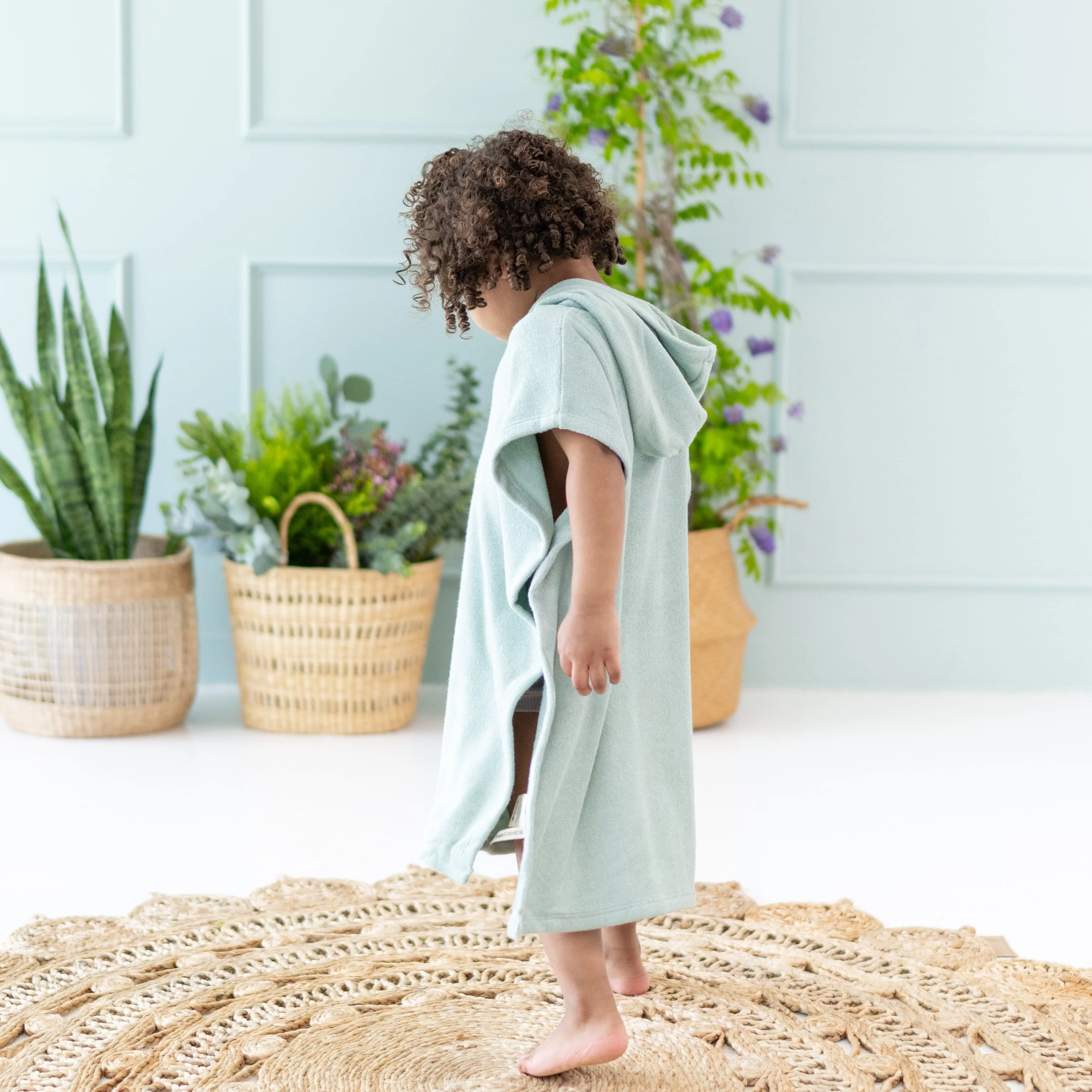 Swim Poncho in Sage - Image 3