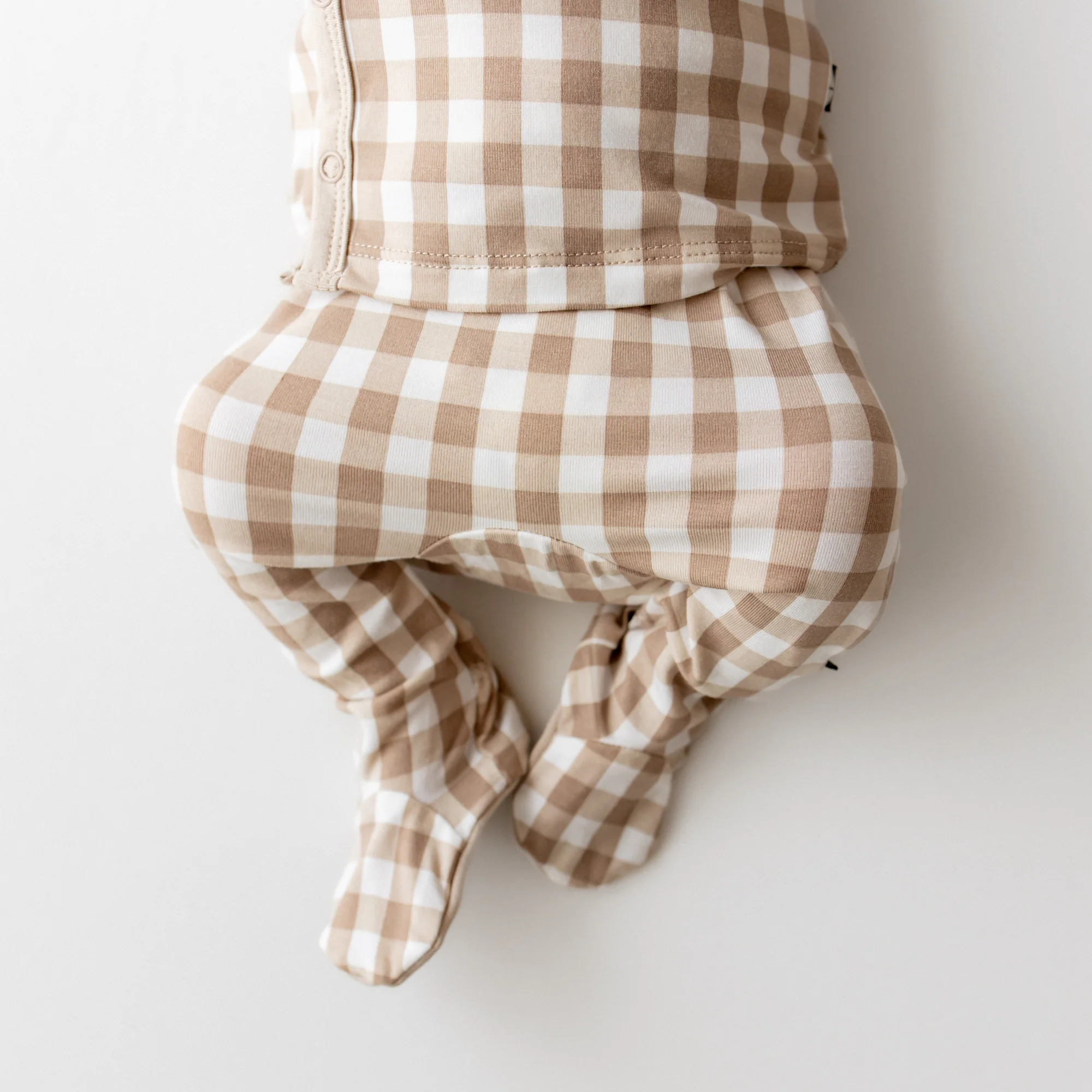 Take Me Home Set with Cap in Gingham Bisque - Image 6