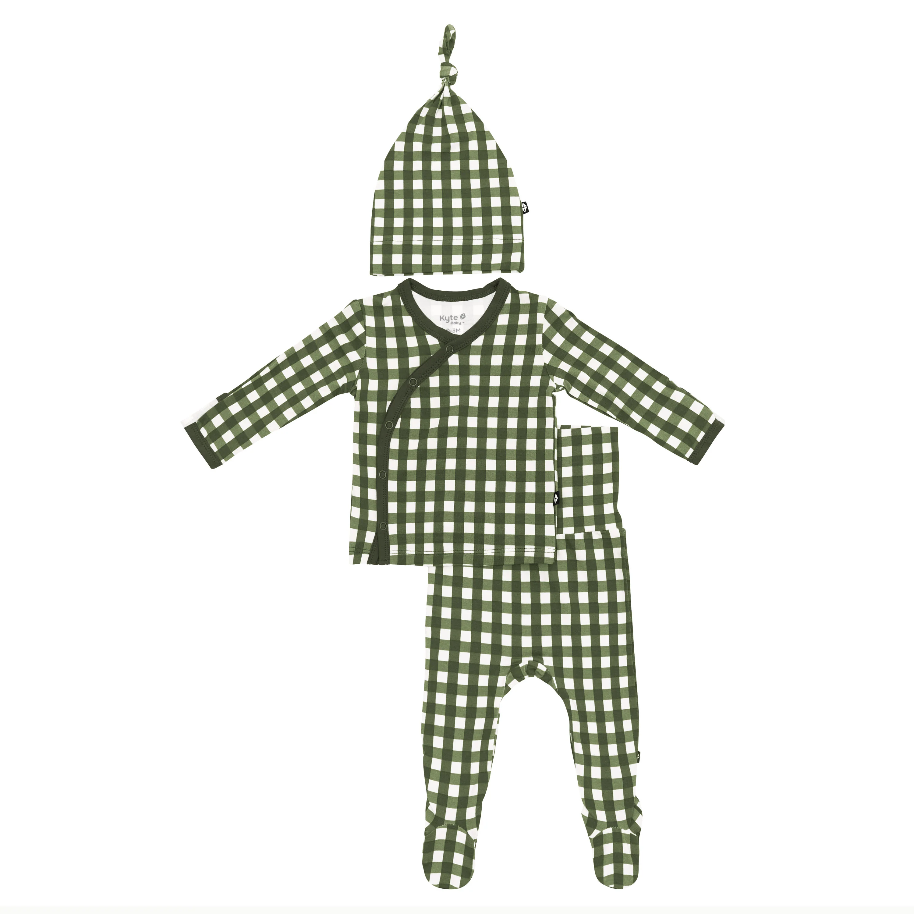 Take Me Home Set with Cap in Gingham Fir - Image 2