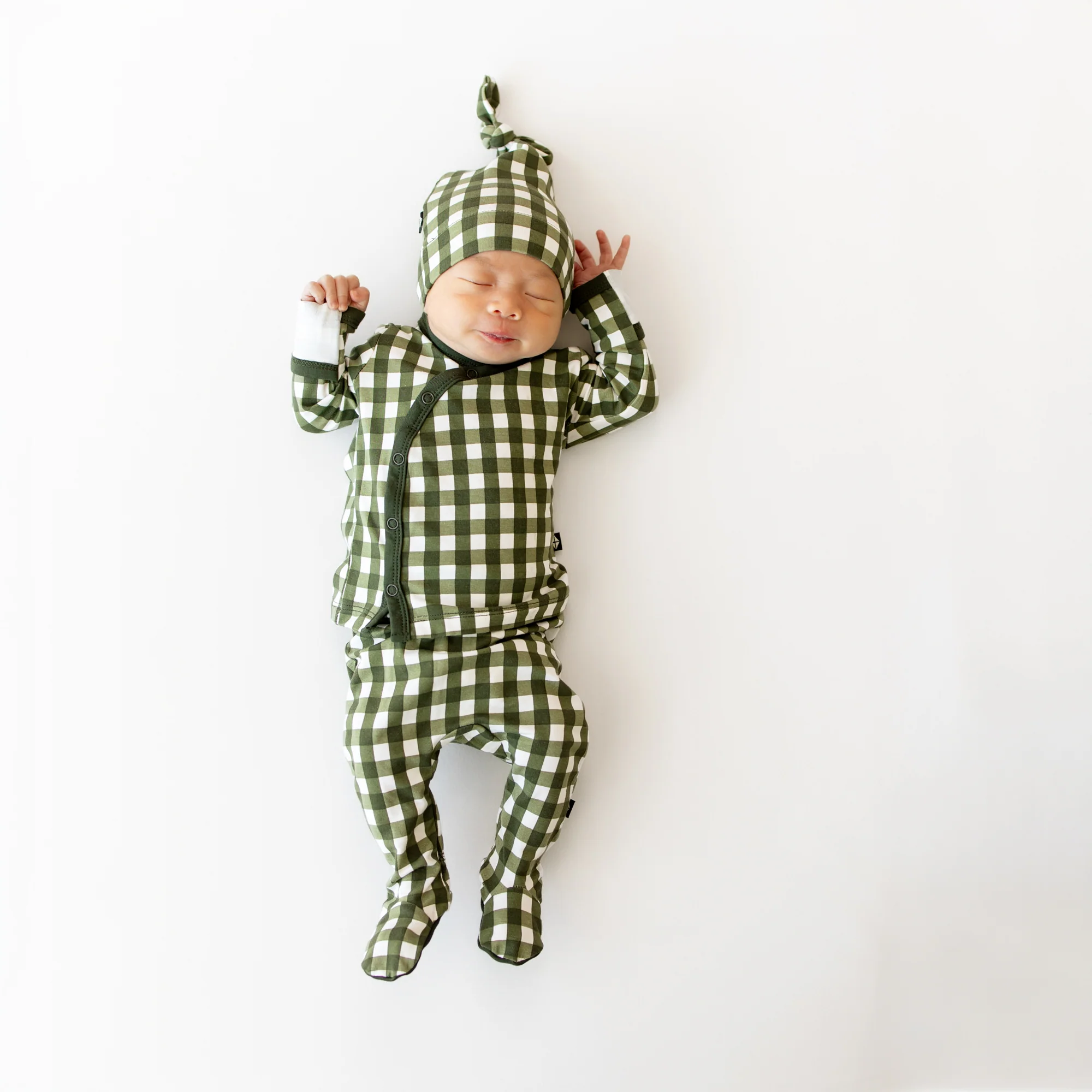 Take Me Home Set with Cap in Gingham Fir - Image 5