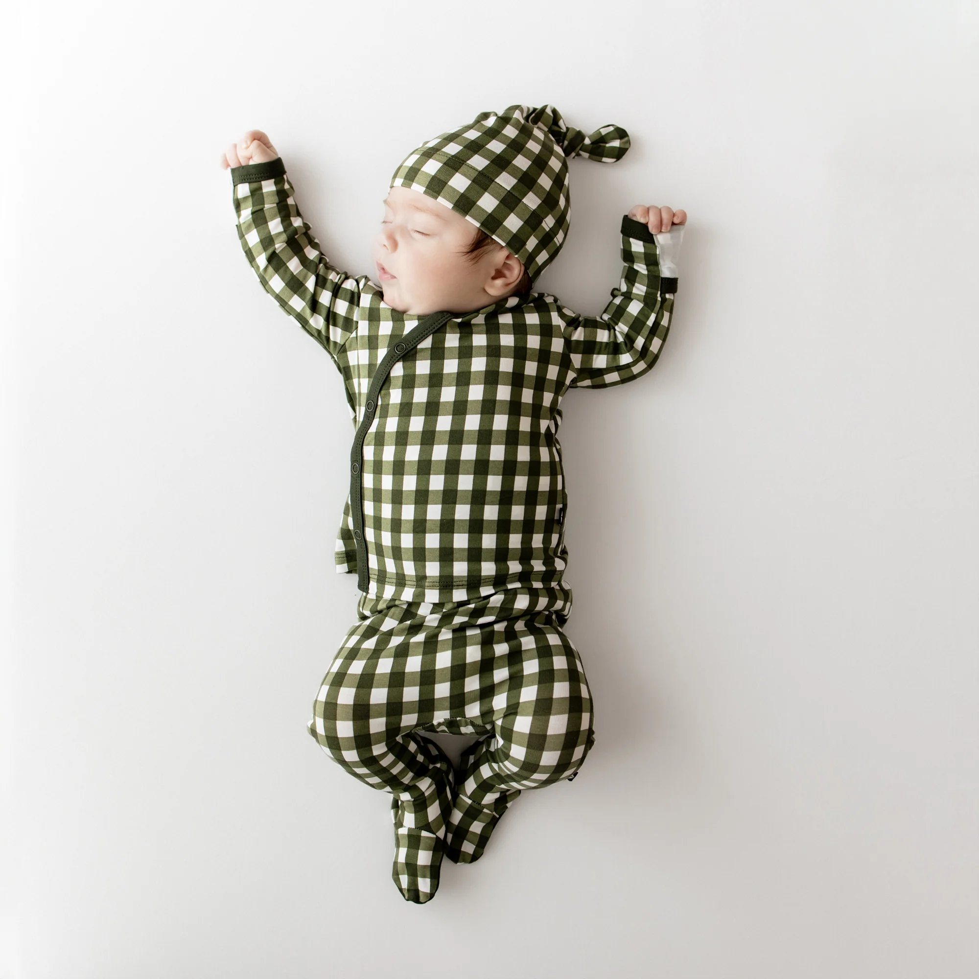 Take Me Home Set with Cap in Gingham Fir - Image 7