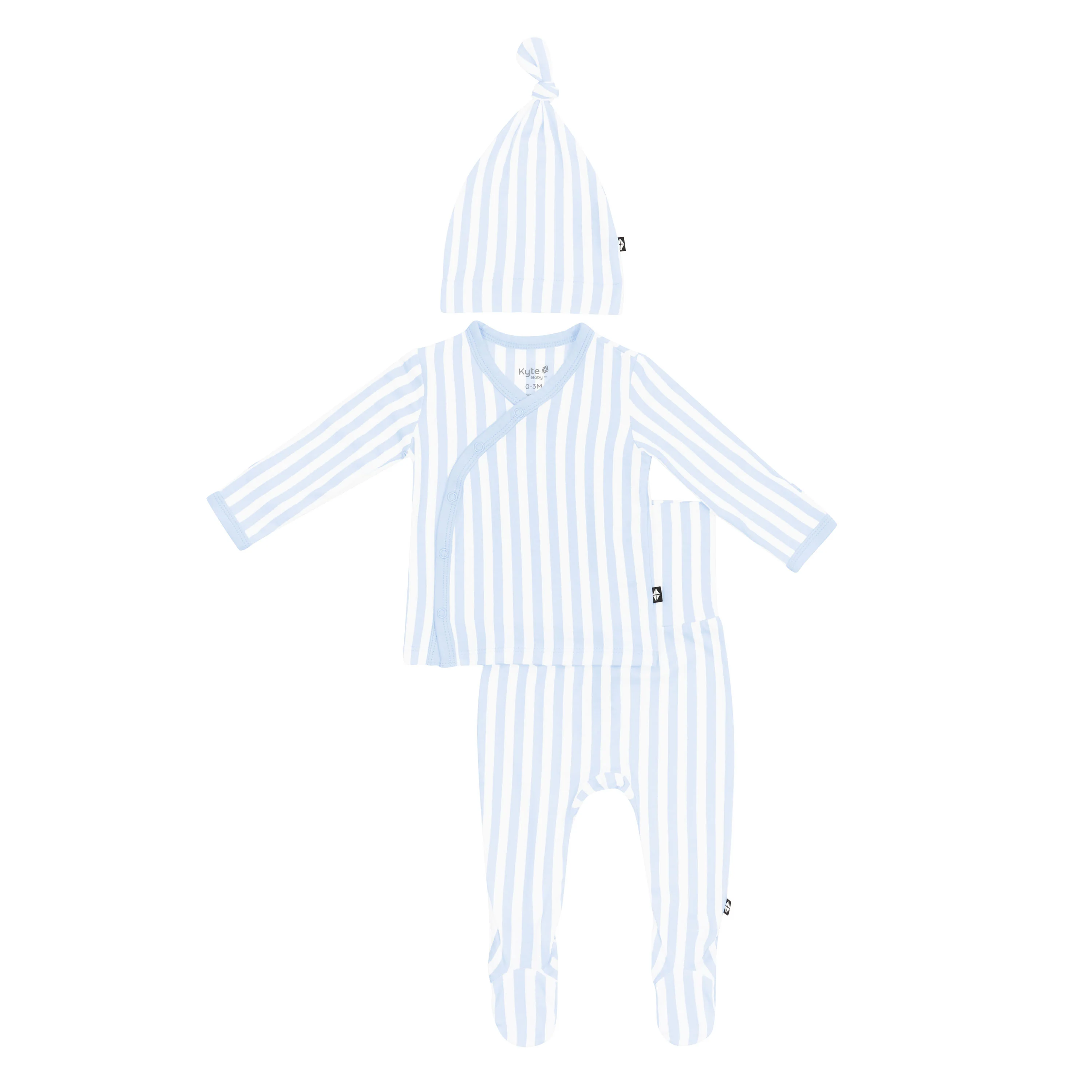 Take Me Home Set with Cap in Small Mist Stripe - Image 2