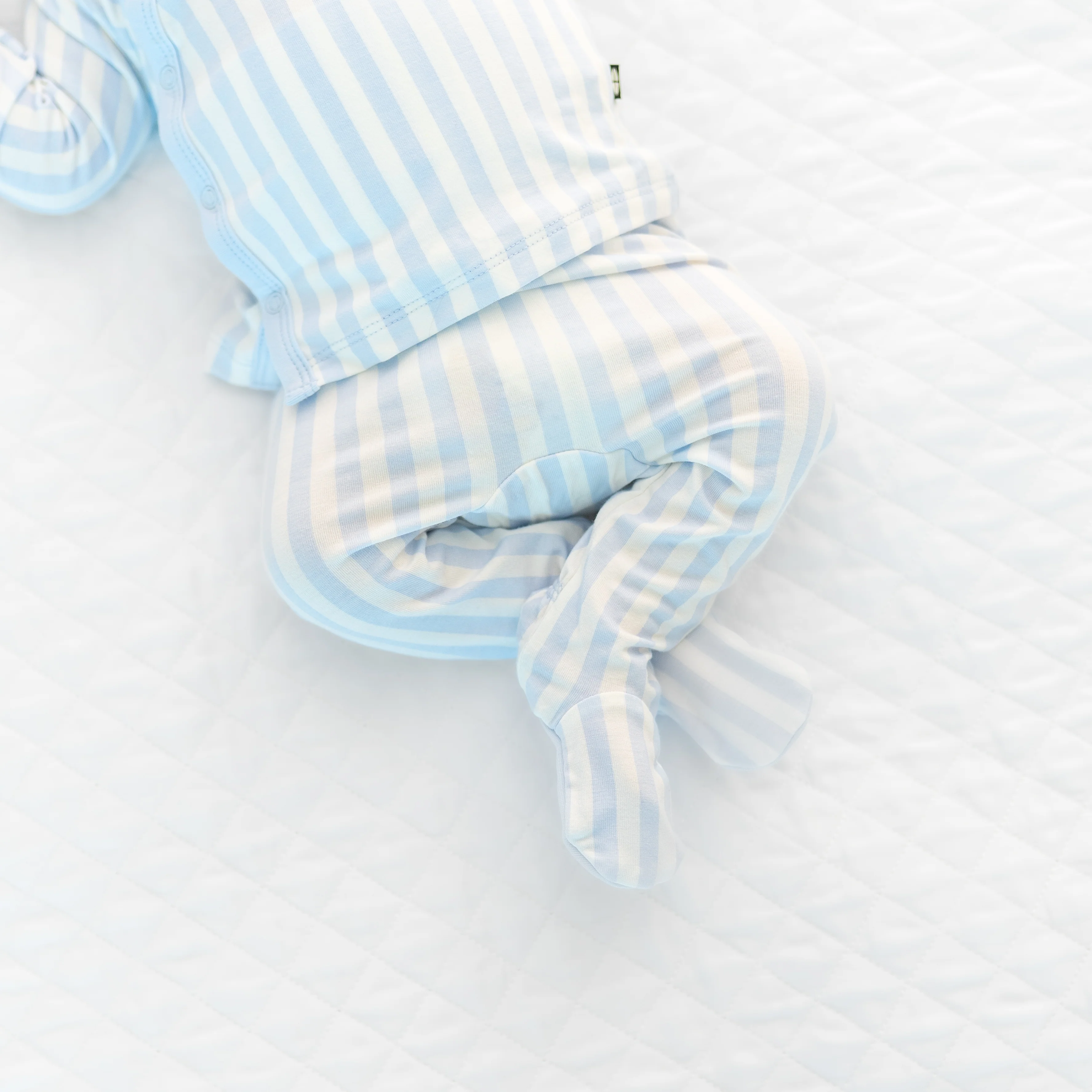 Take Me Home Set with Cap in Small Mist Stripe - Image 3
