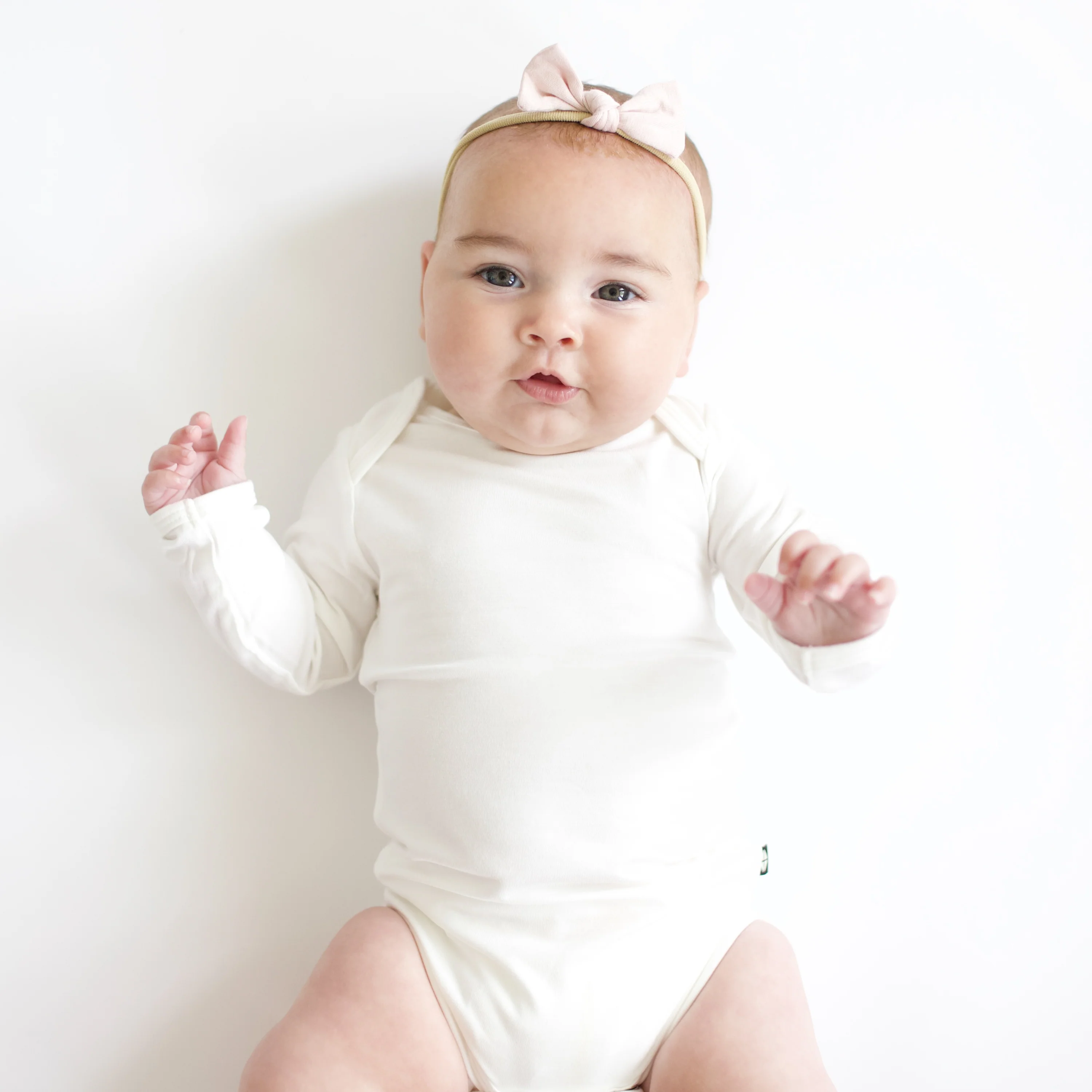 Tiny Nylon Bow in Blush - Image 3