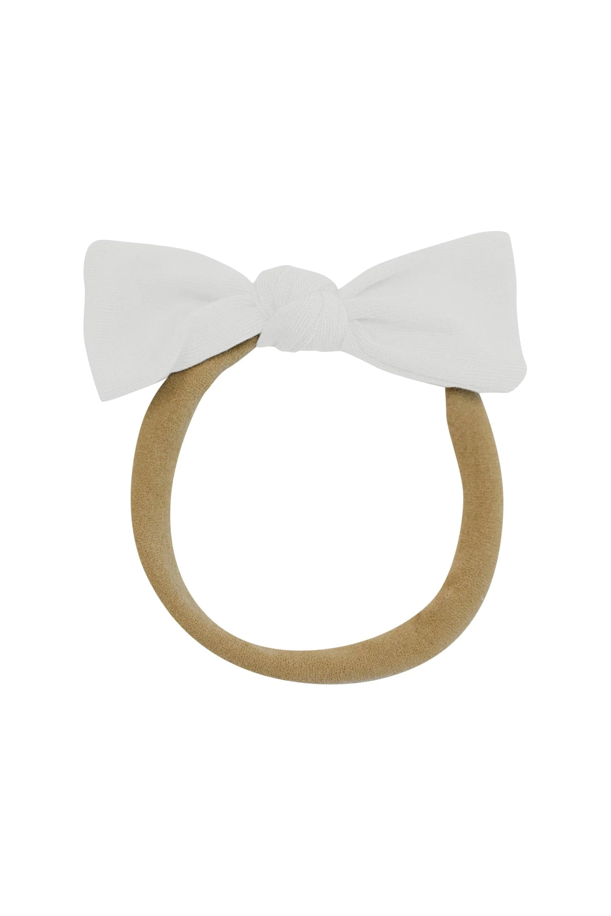 Tiny Nylon Bow in Oat - Image 2