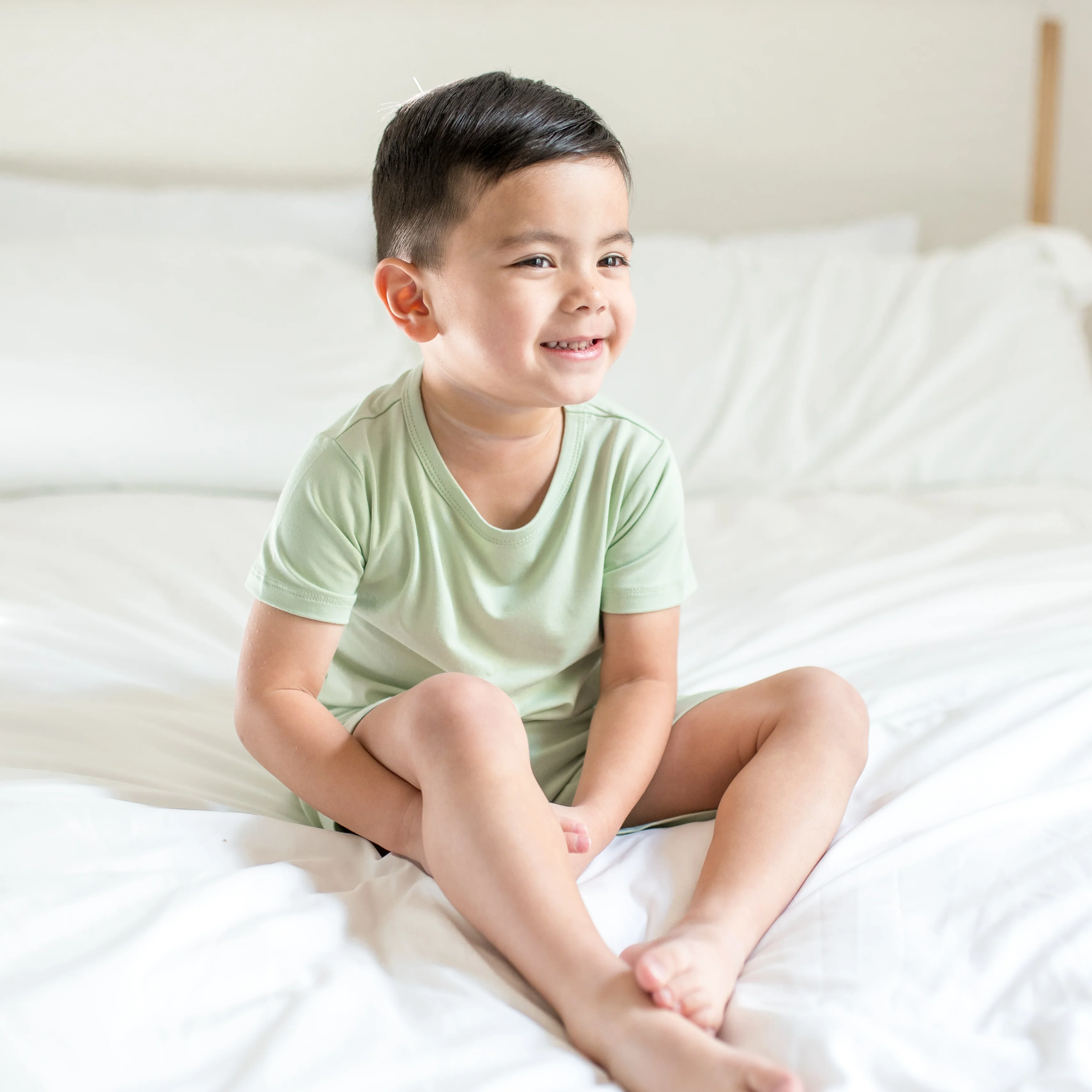 Toddler Basic Tee in Basil - Image 3