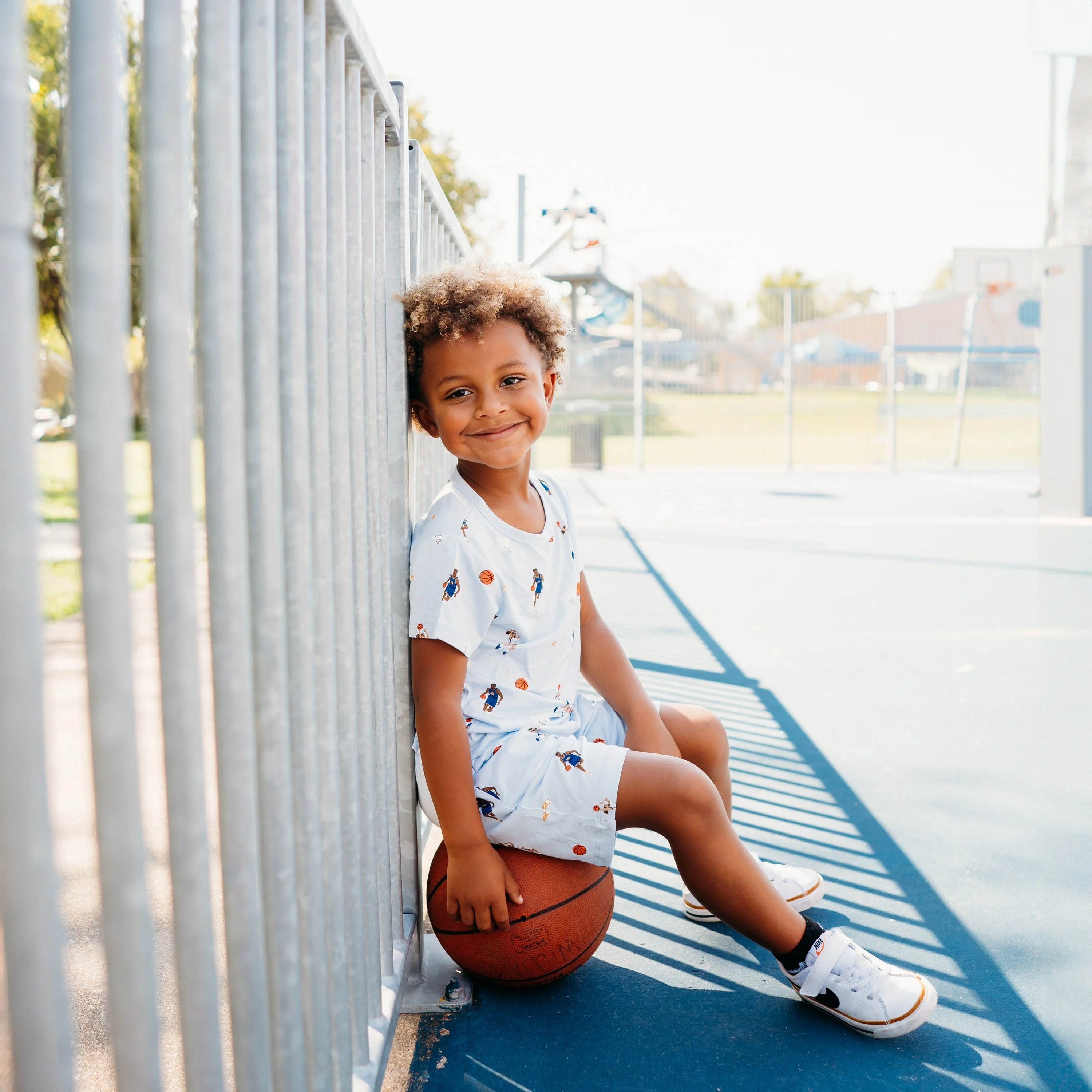 Toddler Basic Tee in Basketball - Image 4