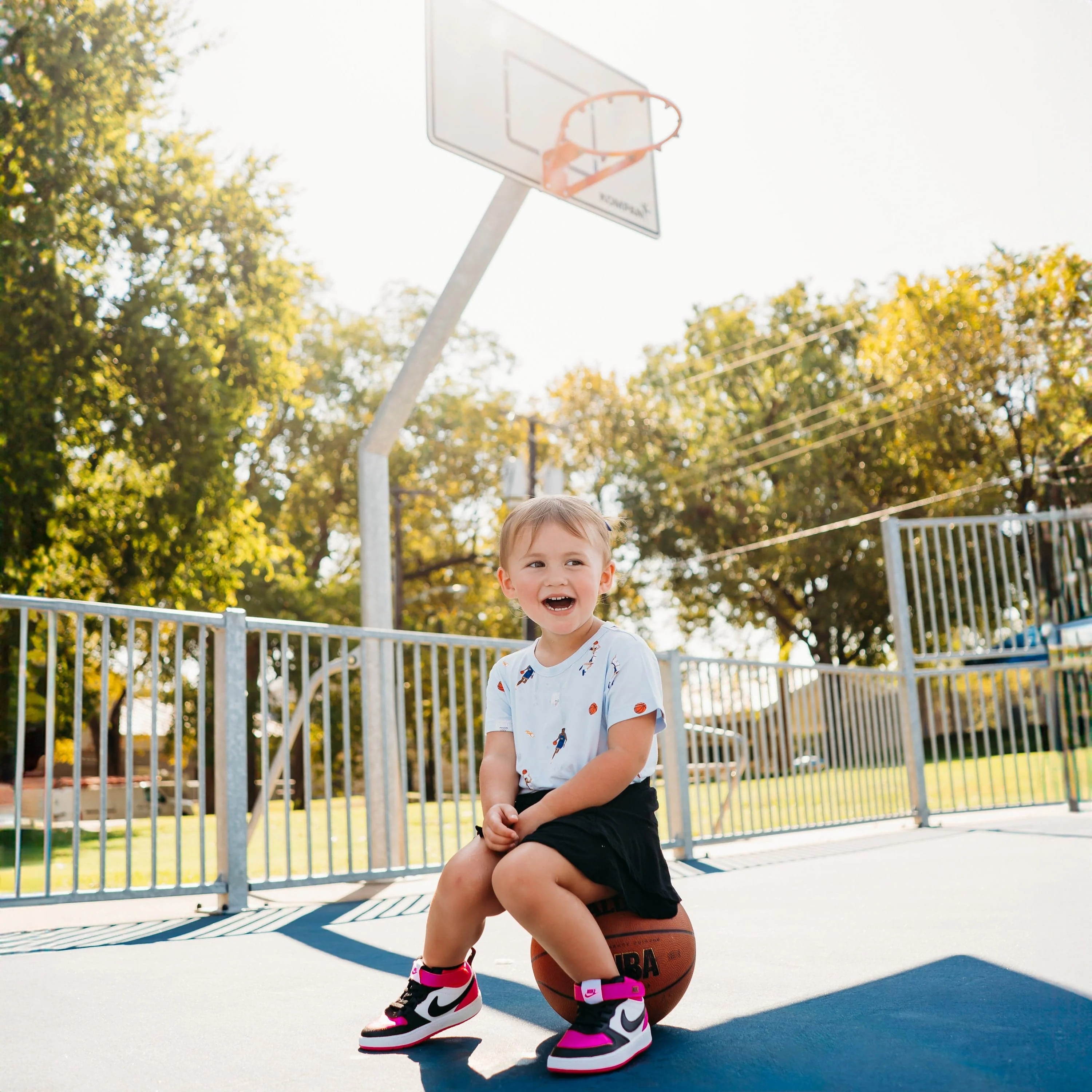 Toddler Basic Tee in Basketball - Image 5