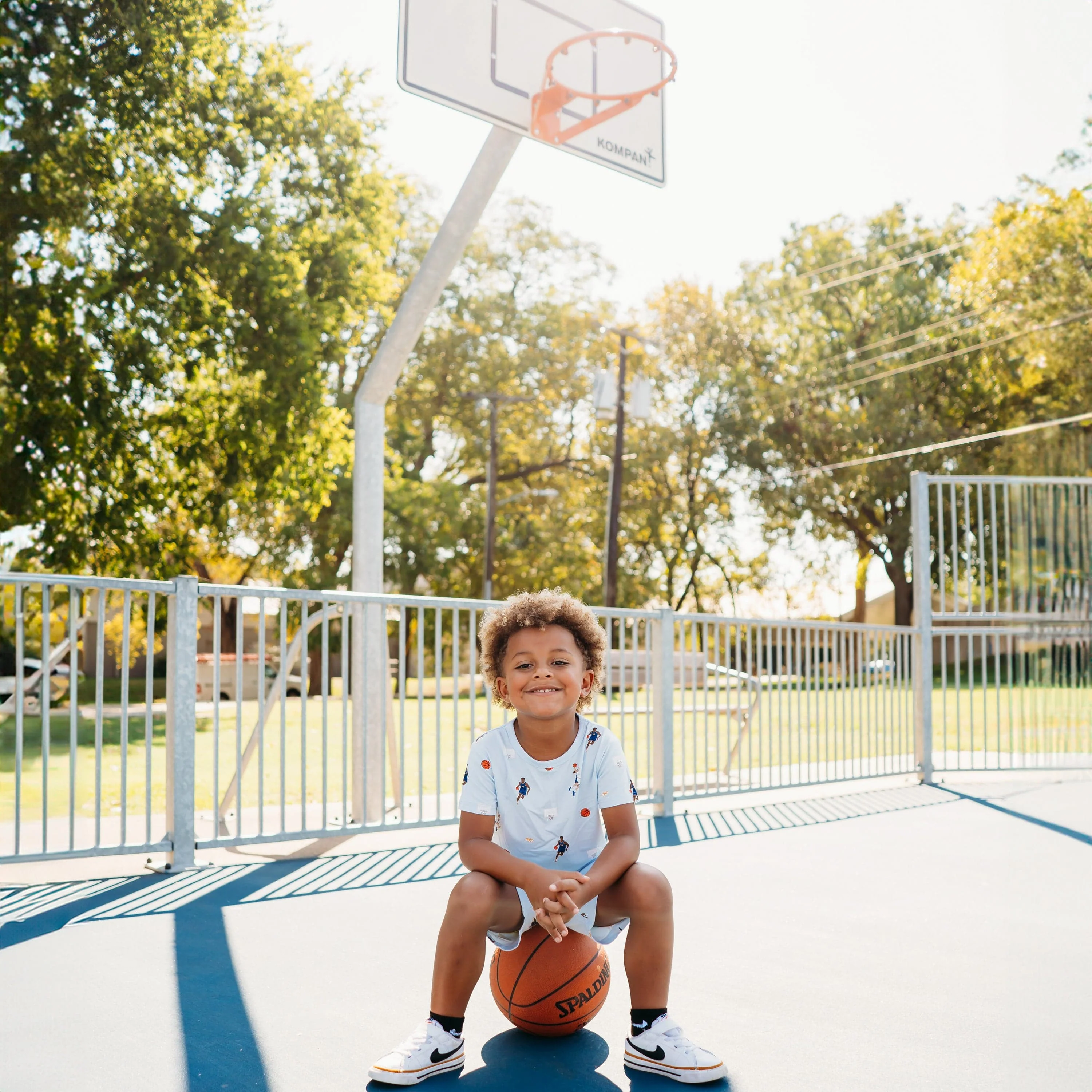 Toddler Basic Tee in Basketball - Image 6