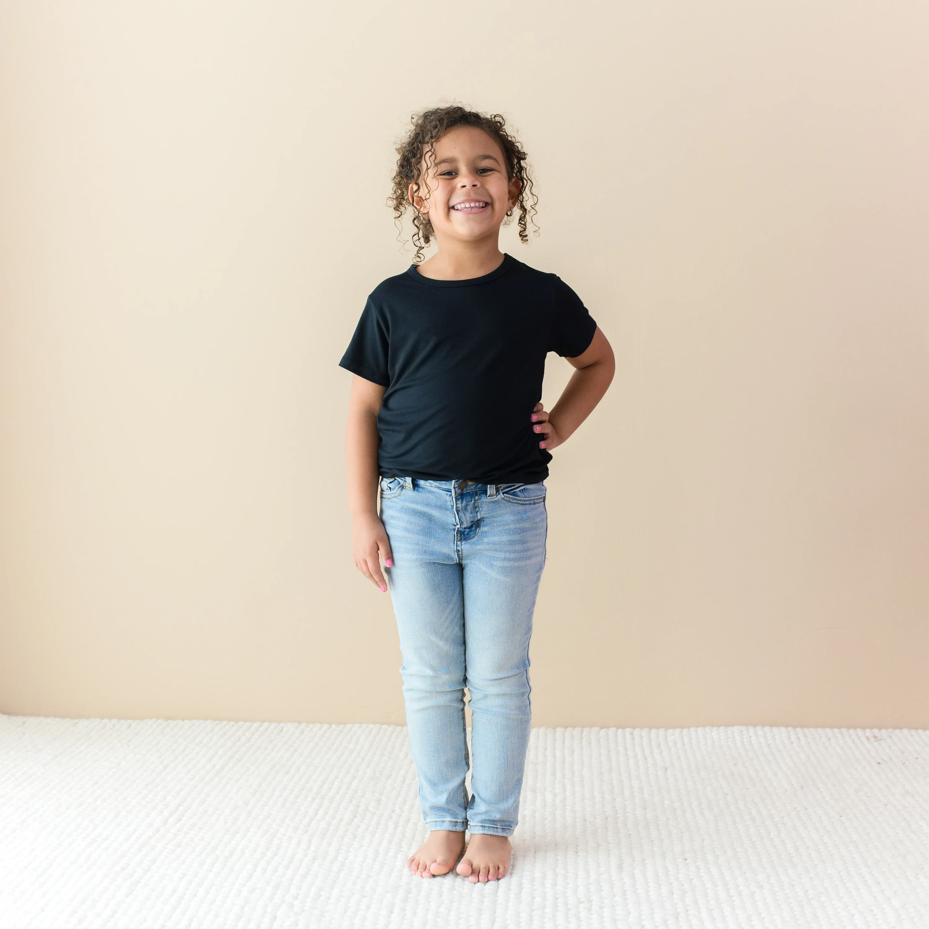 Toddler Basic Tee in Midnight - Image 3