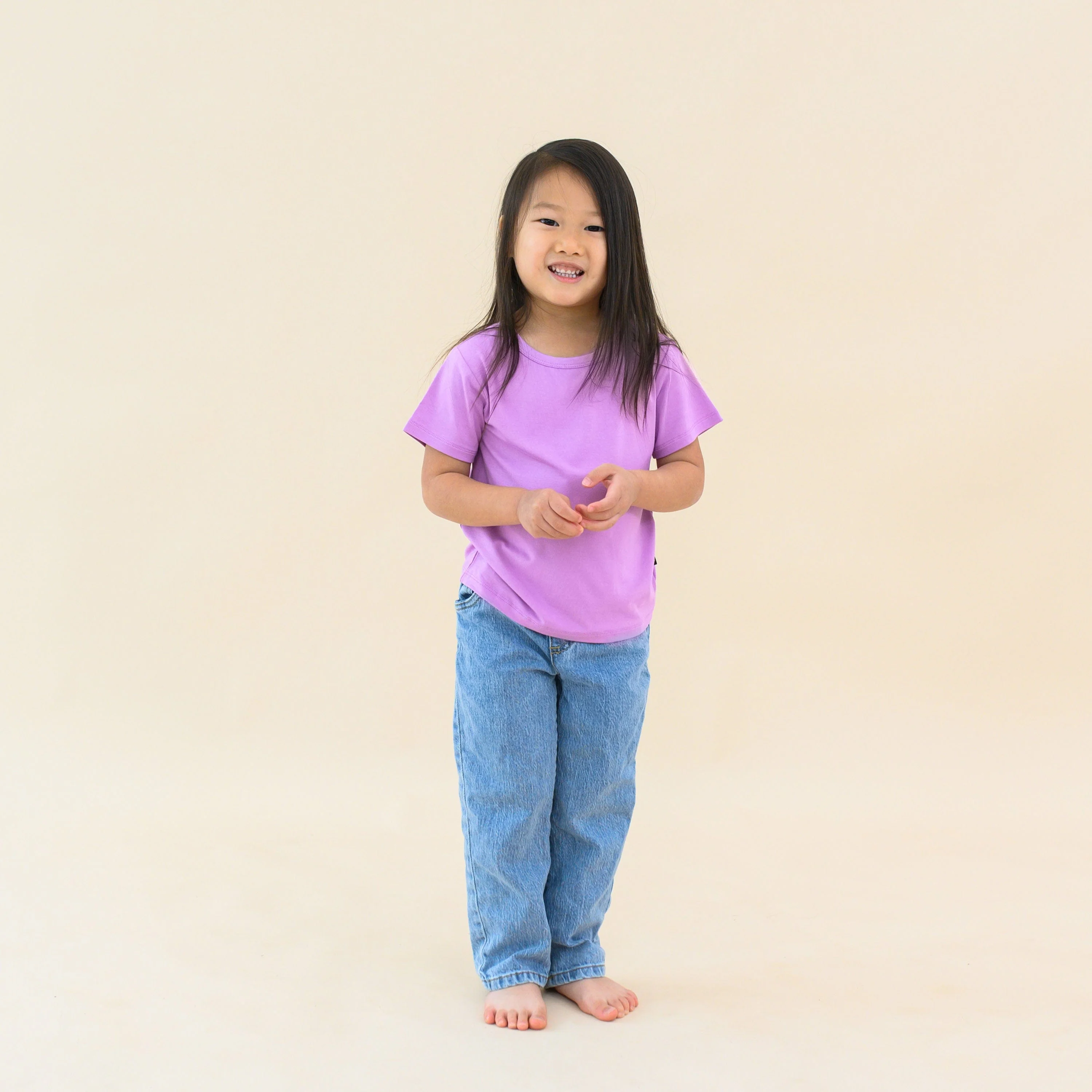 Toddler Basic Tee in Poi - Image 3