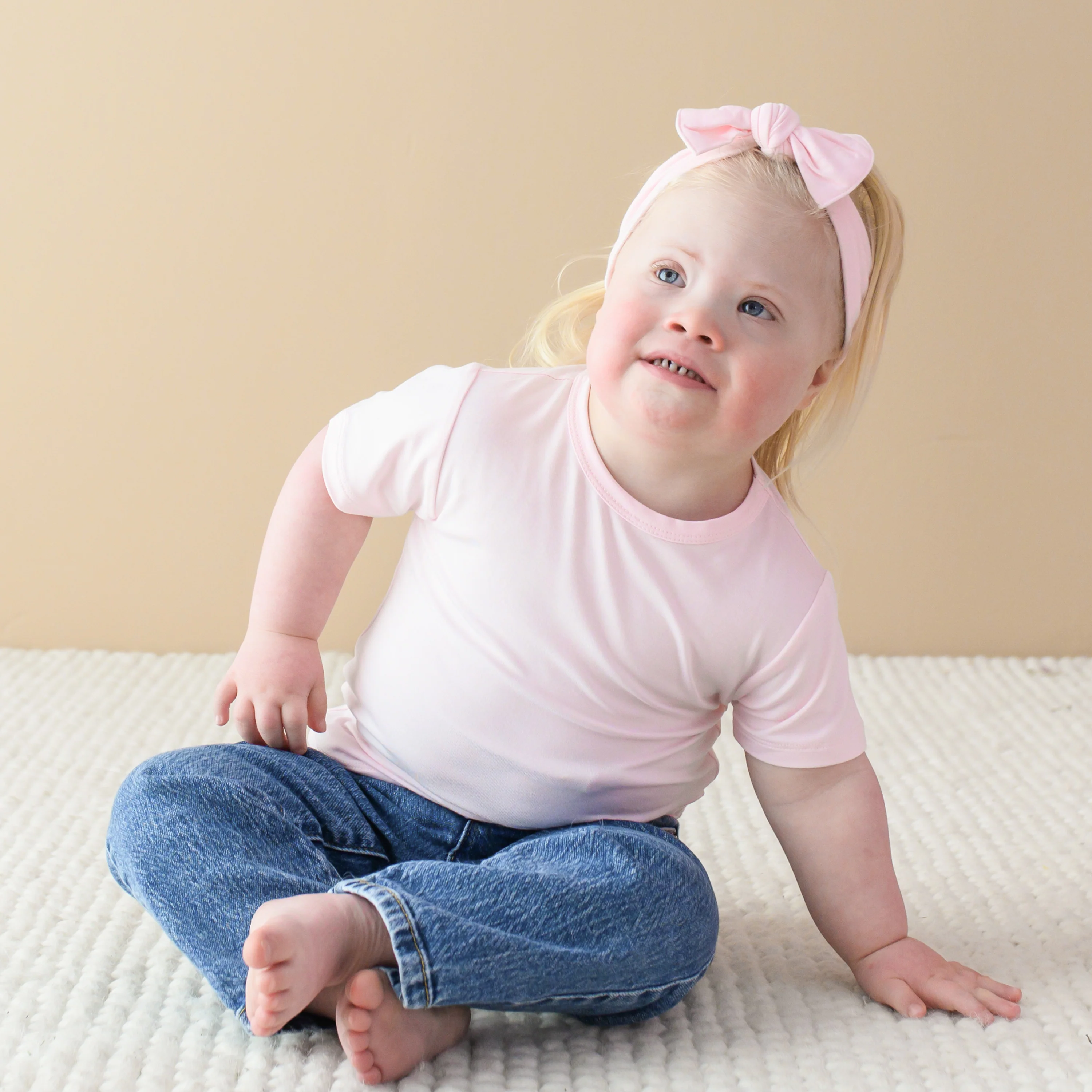 Toddler Basic Tee in Sakura - Image 3