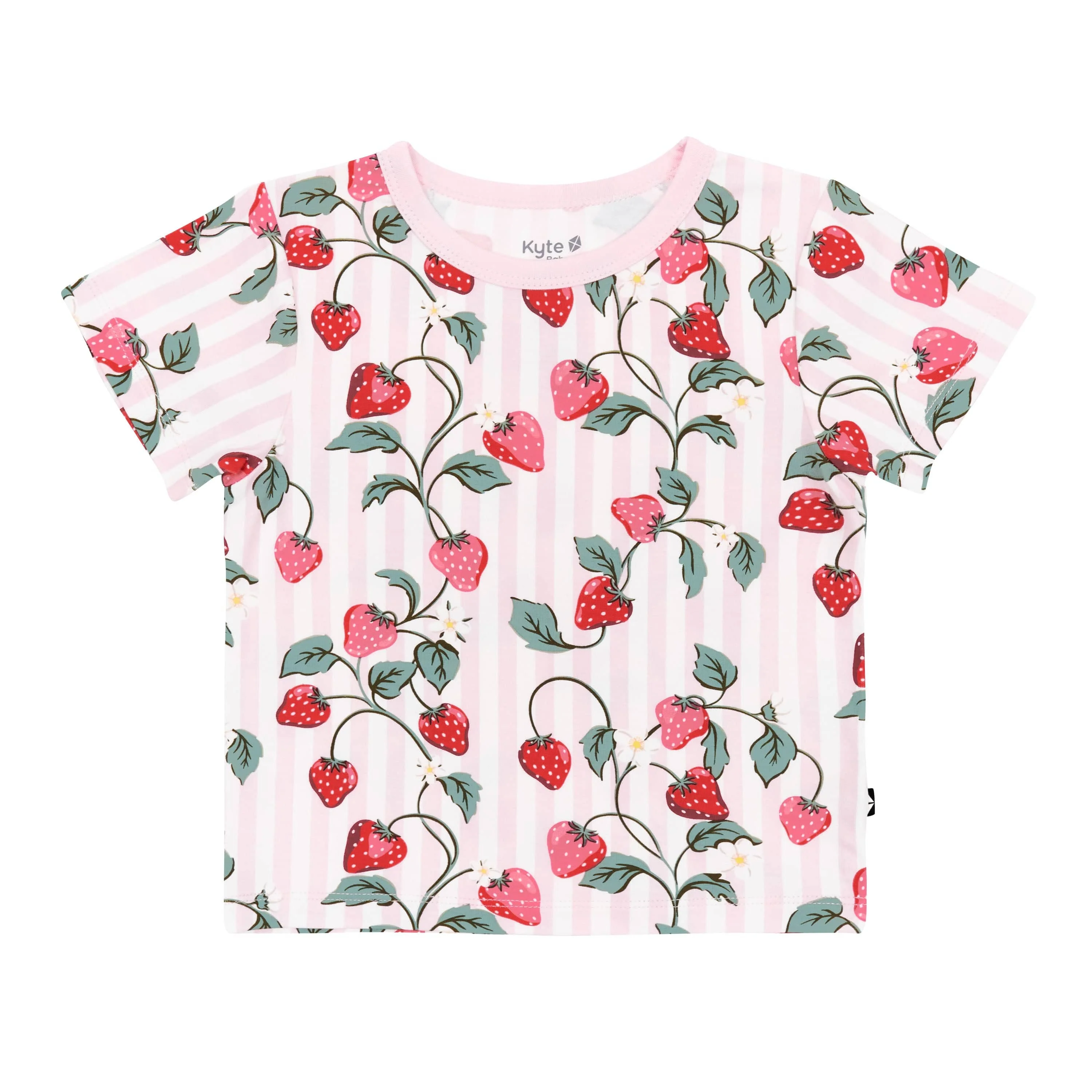 Toddler Basic Tee in Strawberry Fields - Image 2