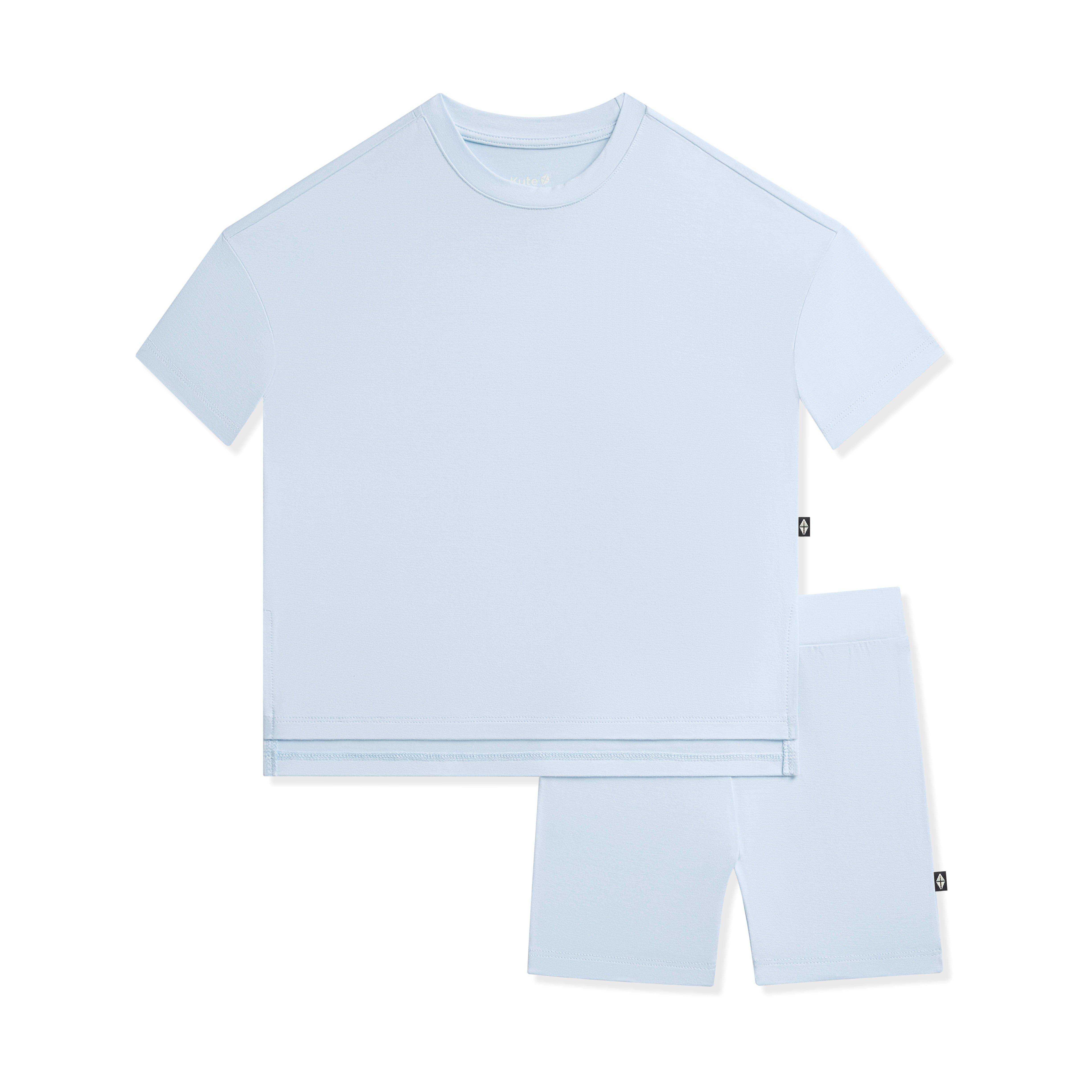 Toddler Biker Short Set in Breeze - Image 2