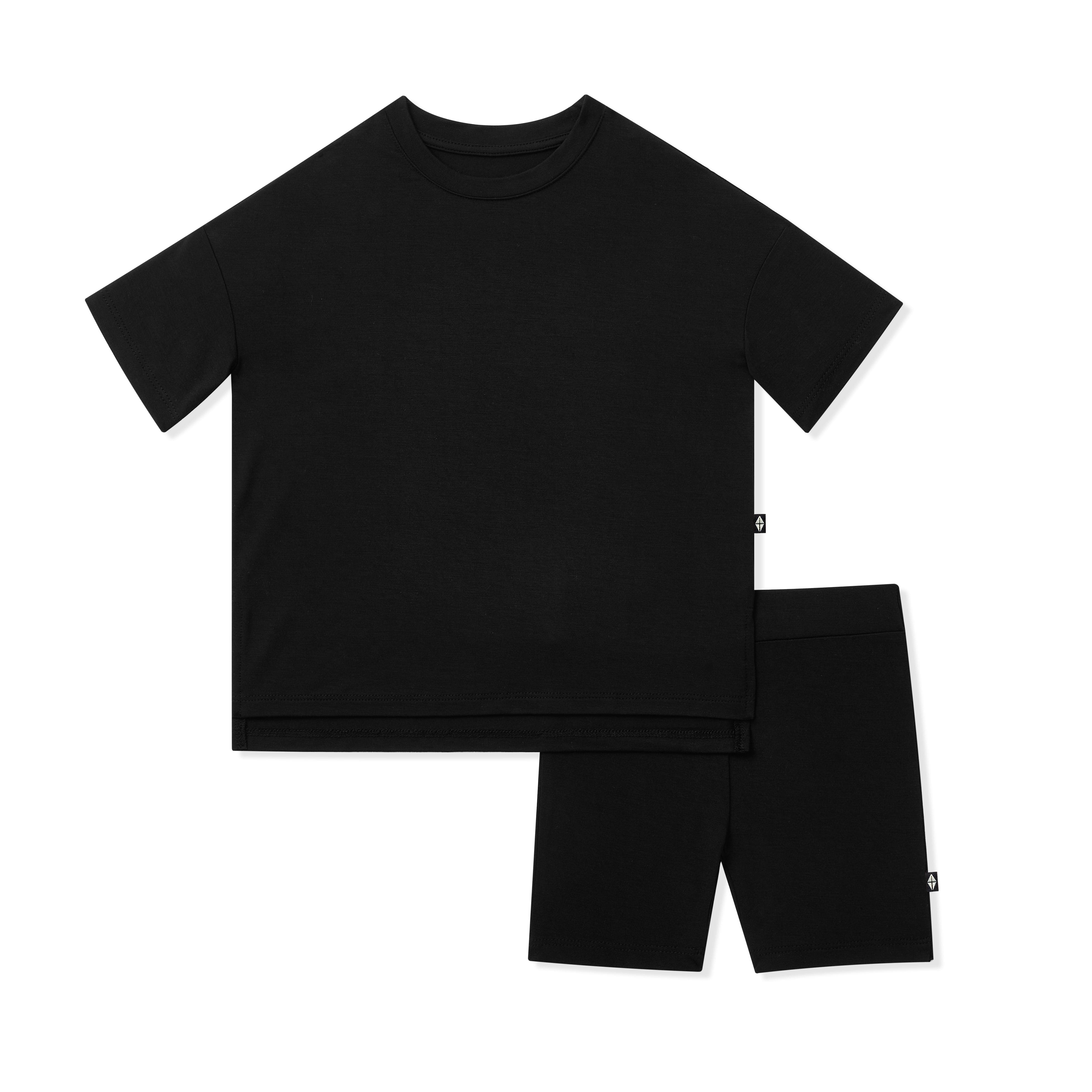 Toddler Biker Short Set in Midnight - Image 2