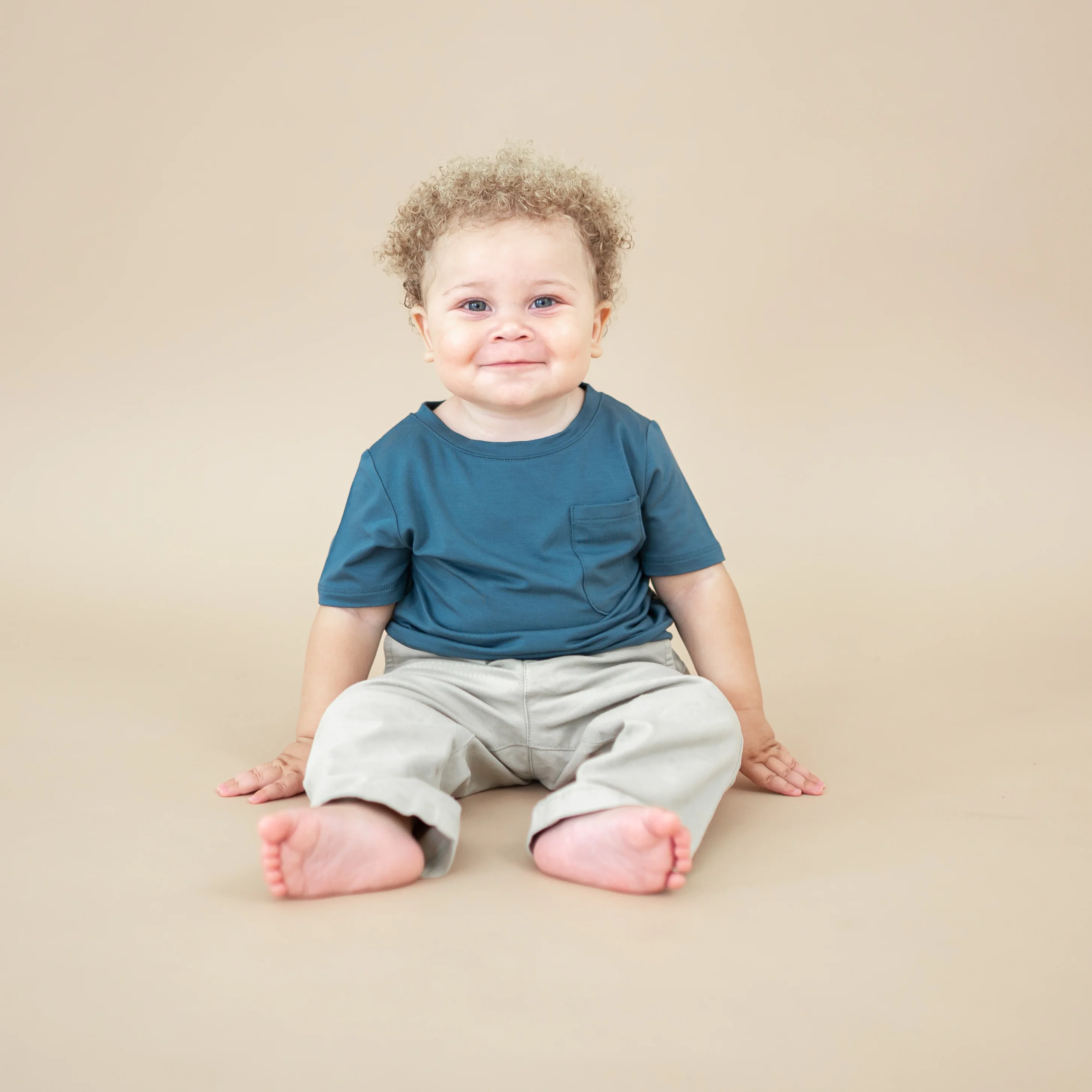 Toddler Crew Neck Tee in Atlantic - Image 3